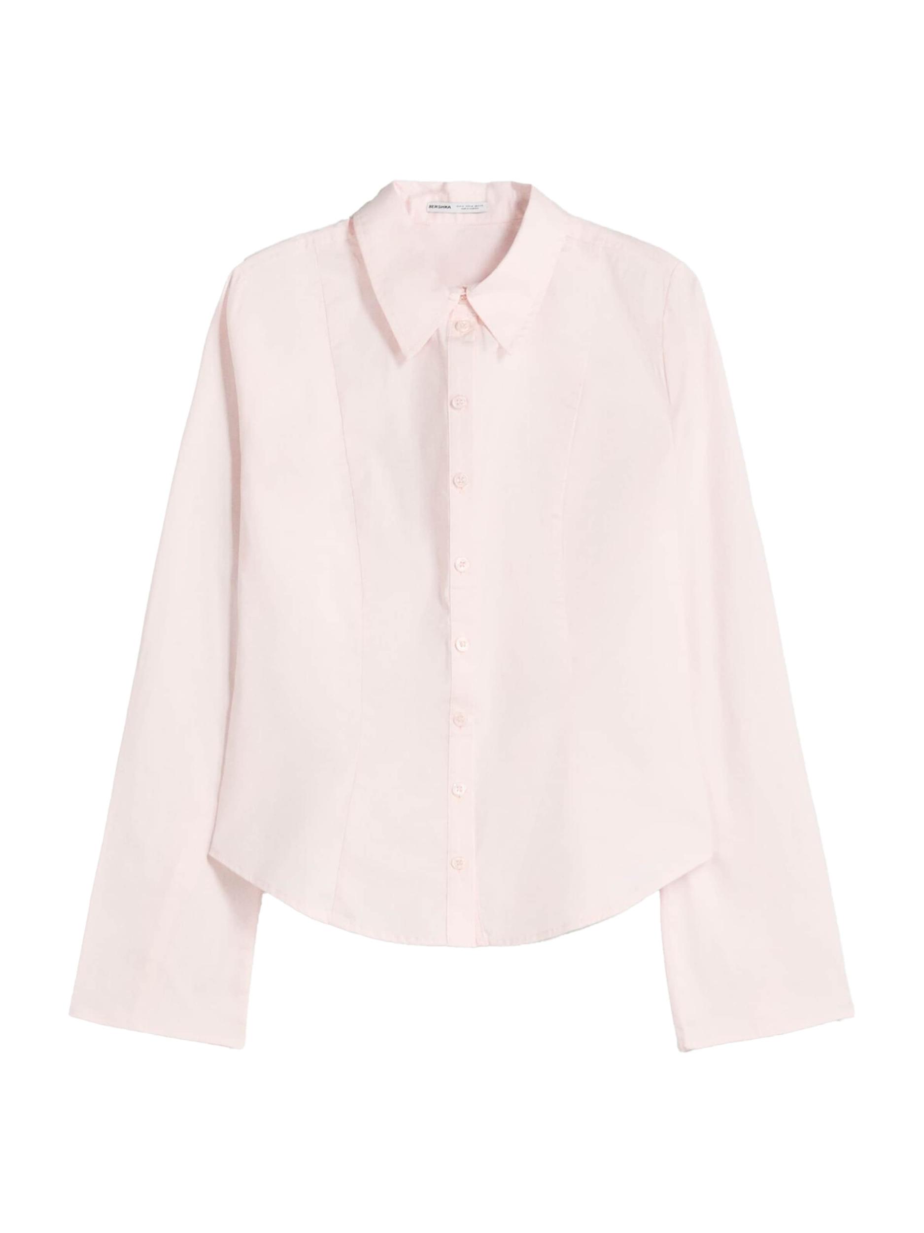 Bershka Блуза бледорозово