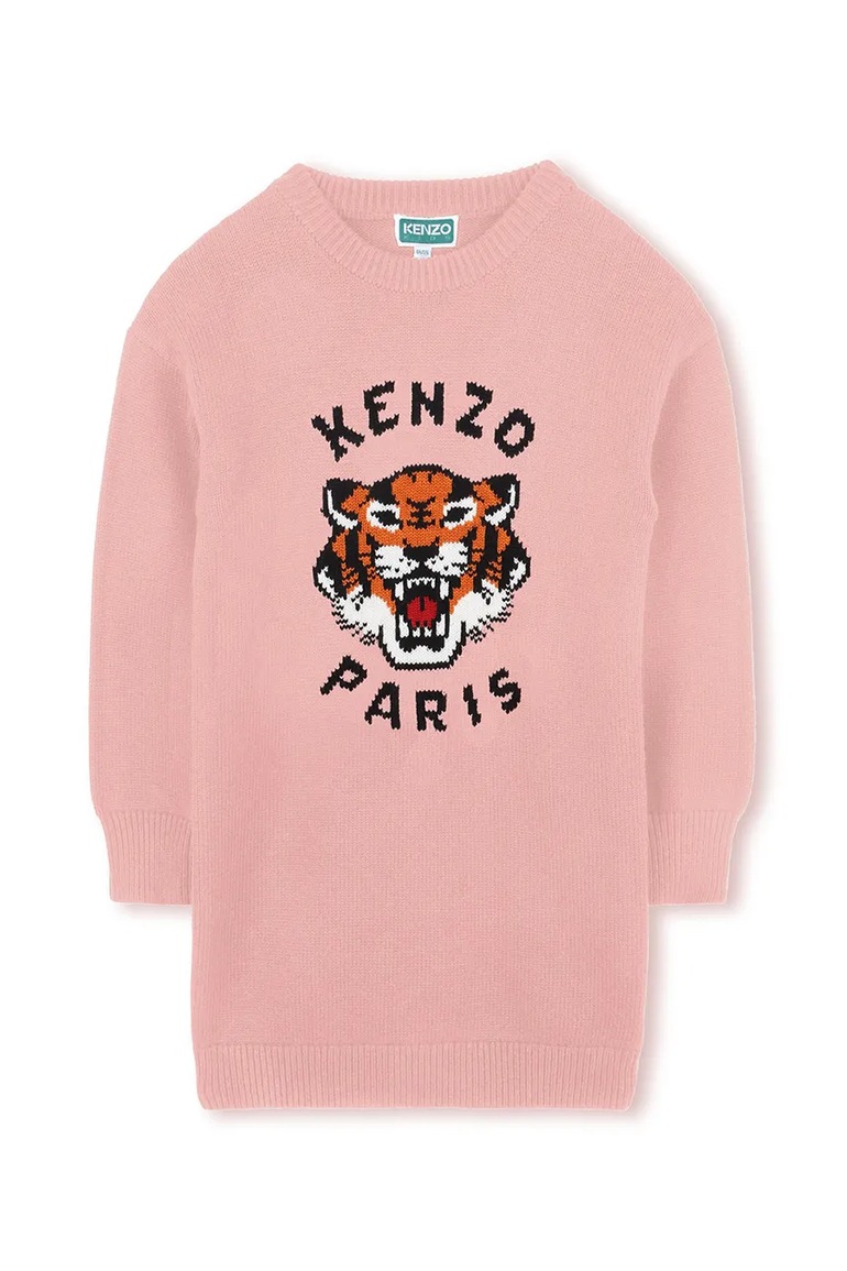 Детска рокля с вълна Kenzo Kids