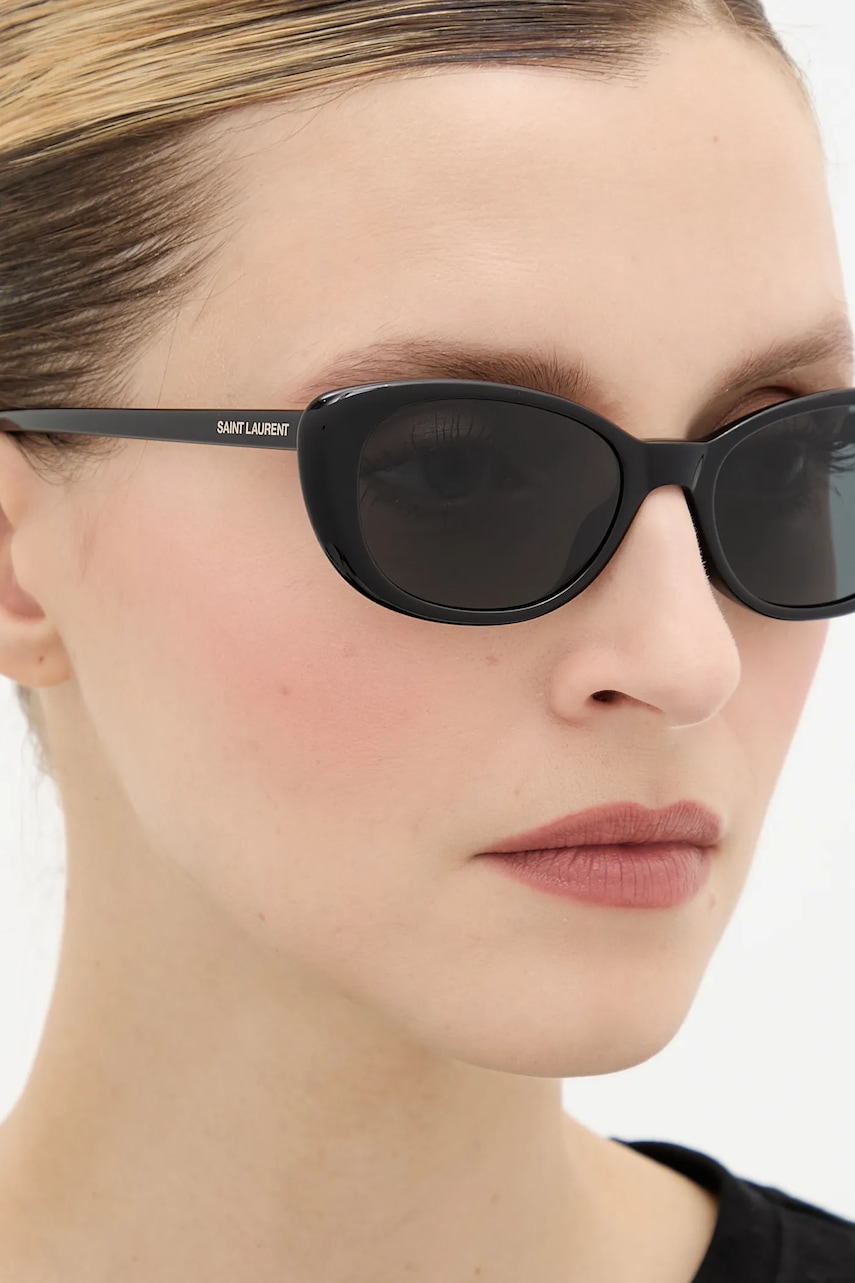 Слънчеви очила Saint Laurent в черно SL 822 - GLAMI.bg