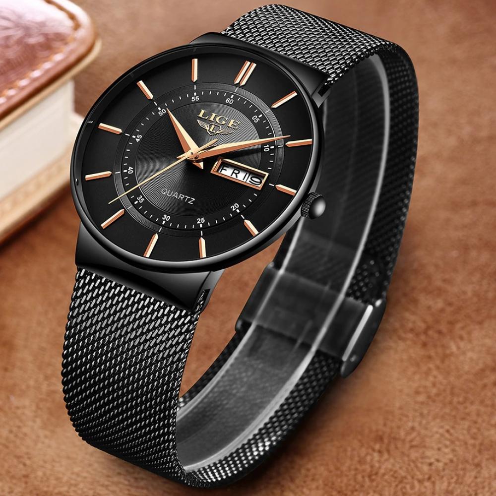 Часовник LIGE KI-6316 - Черен