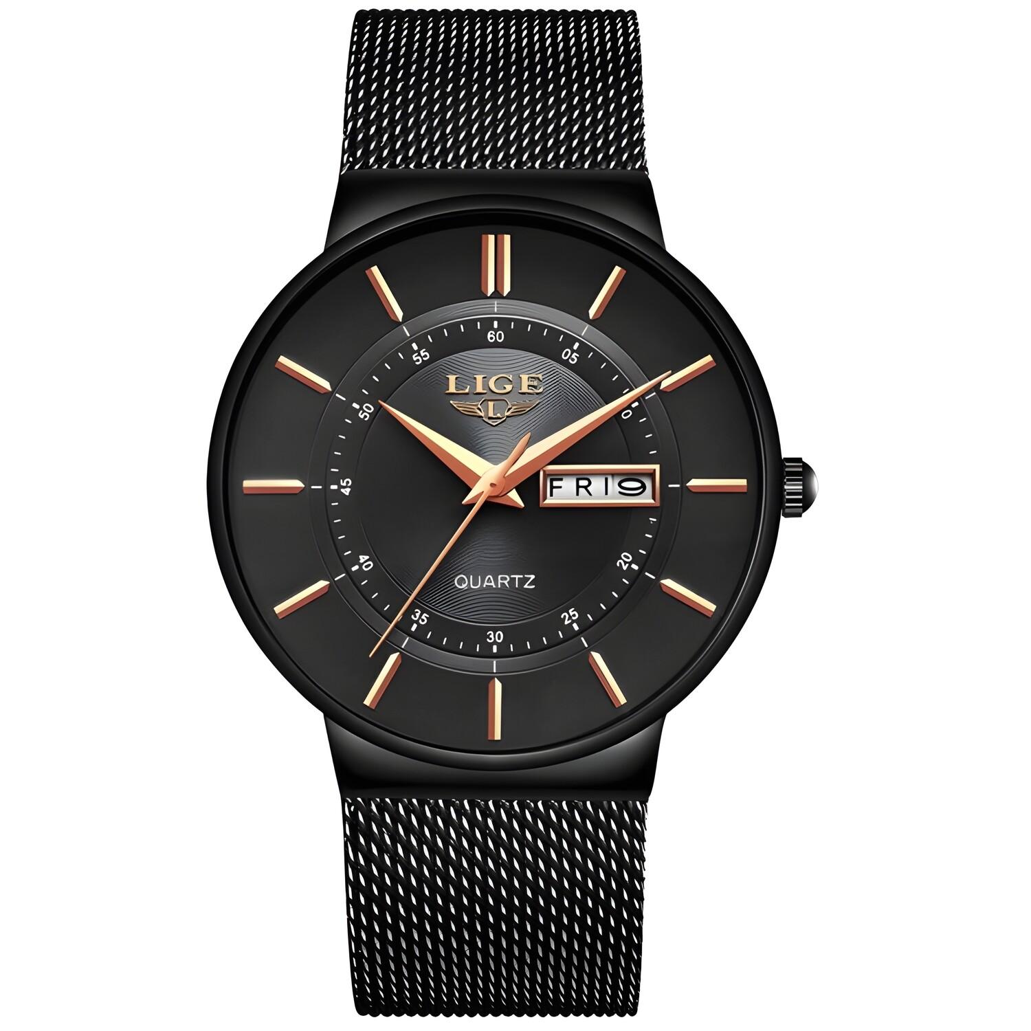 Часовник LIGE KI-6316 - Черен