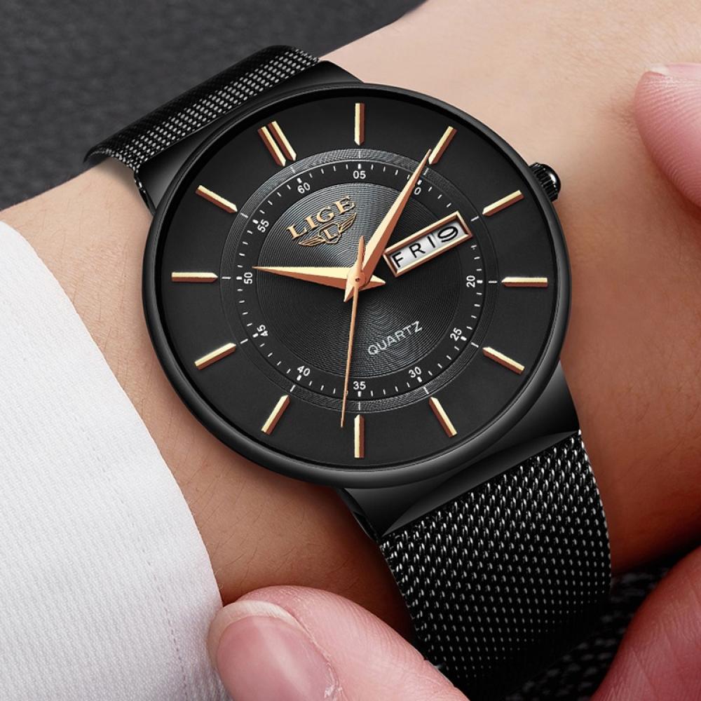 Часовник LIGE KI-6316 - Черен