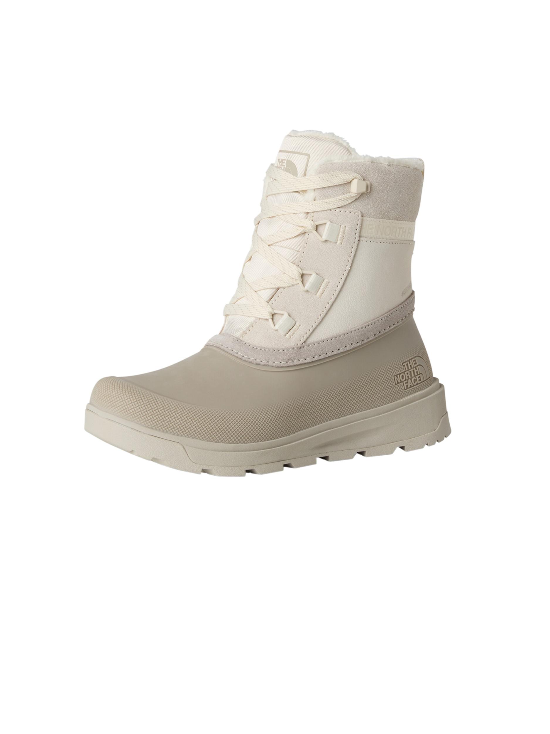 THE NORTH FACE Ниски ботуши с връзки 'Shellista' бежово / бял памук