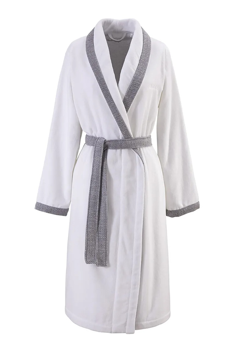 Памучен халат BOSS LORD W Greige M