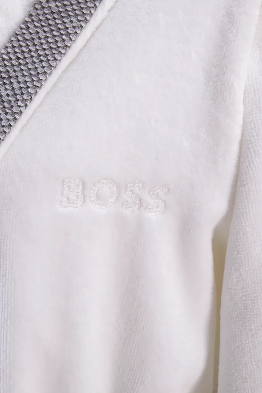 Памучен халат BOSS LORD W Greige M