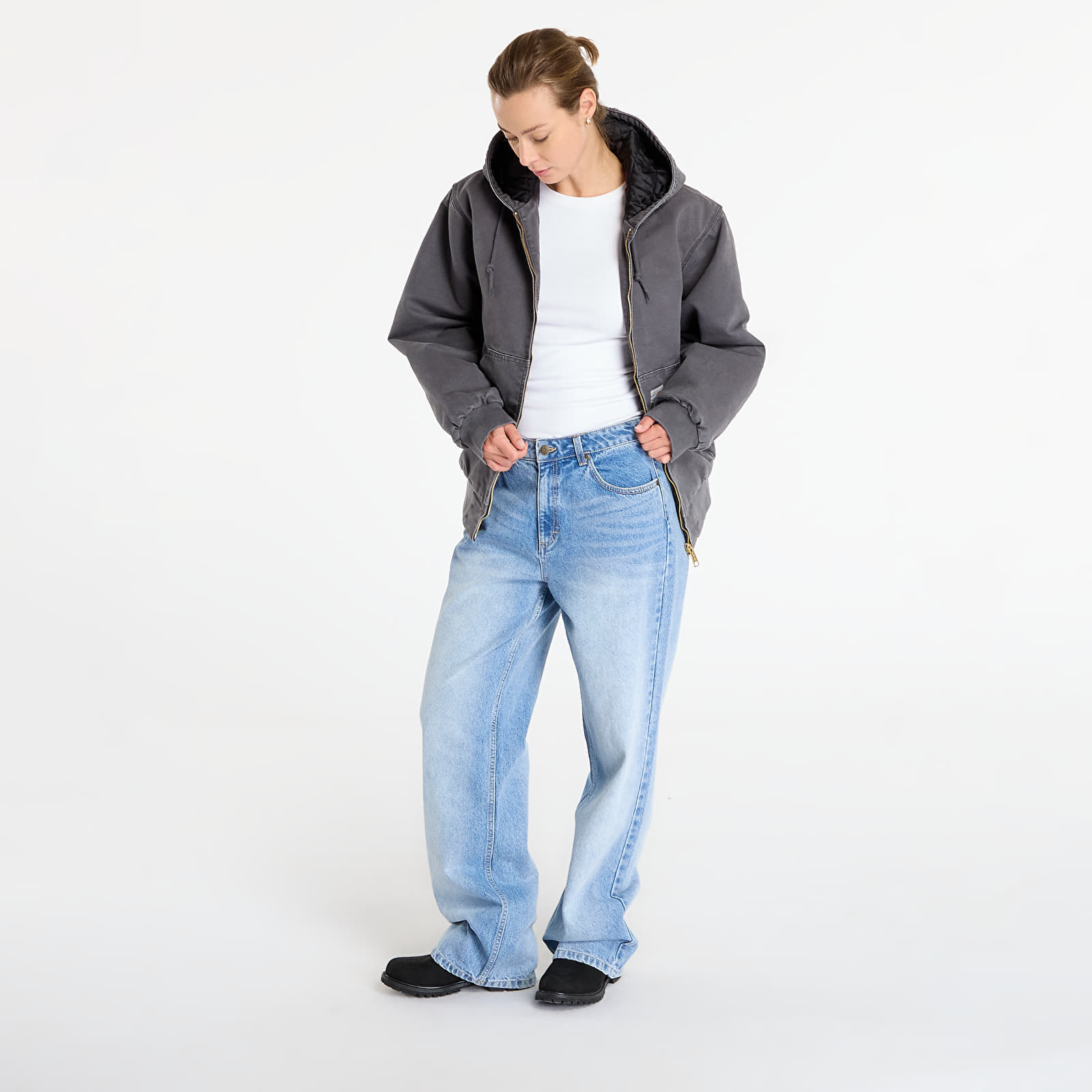 Яке Carhartt WIP OG Active Jacket UNISEX Graphite Stone Canvas XL