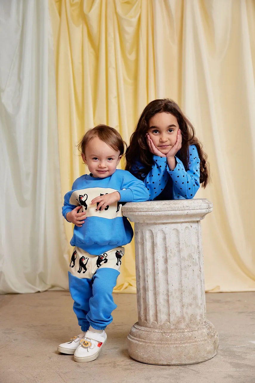 Детски памучен суичър Mini Rodini Panther