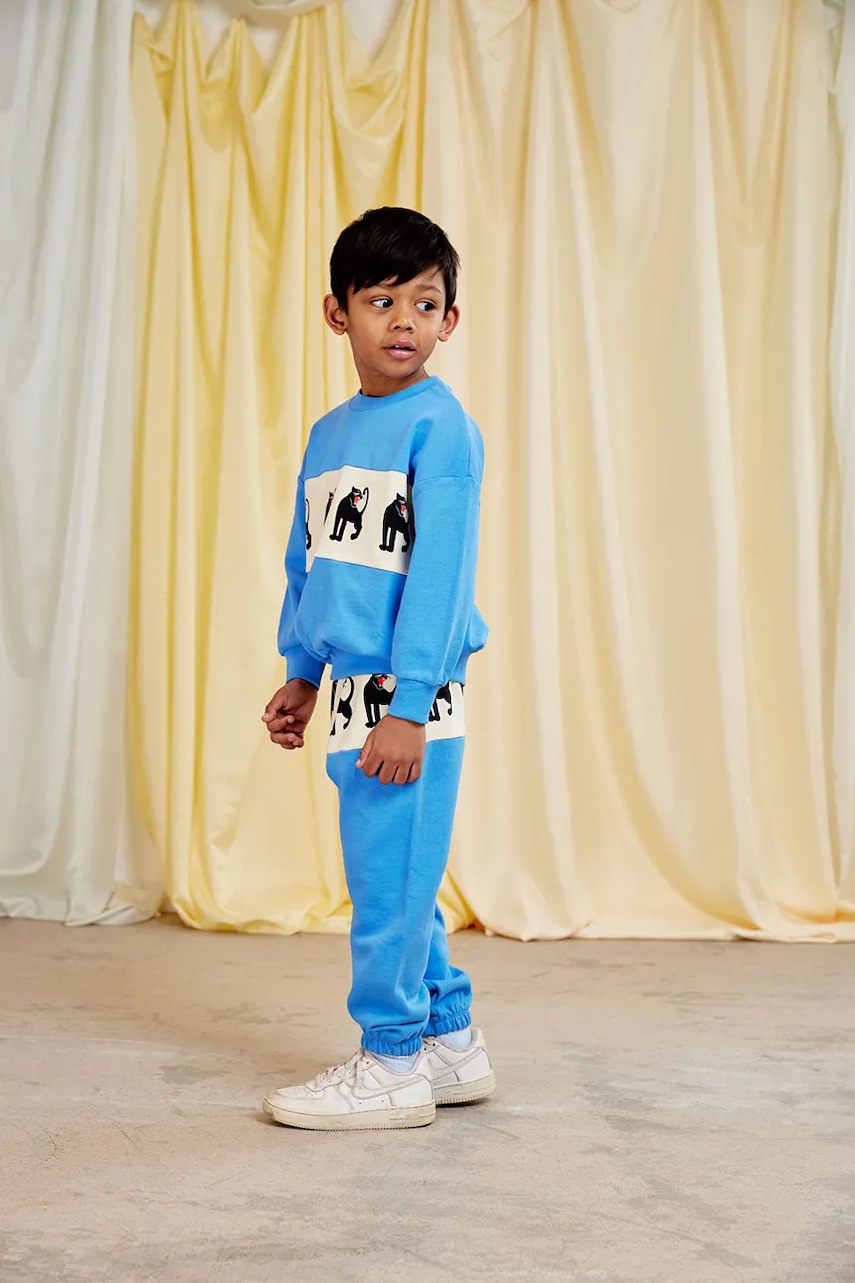 Детски памучен суичър Mini Rodini Panther