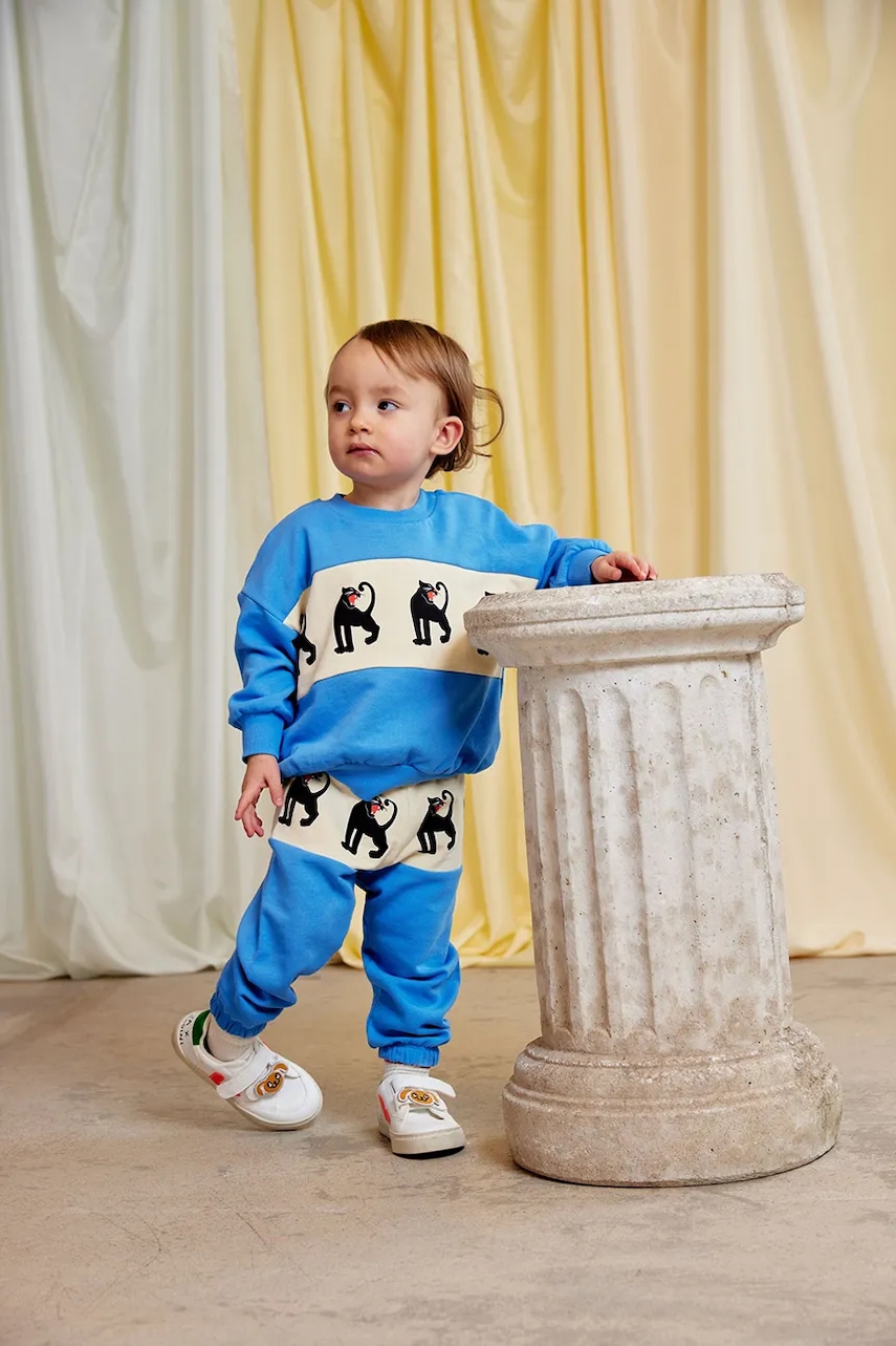 Детски памучен суичър Mini Rodini Panther