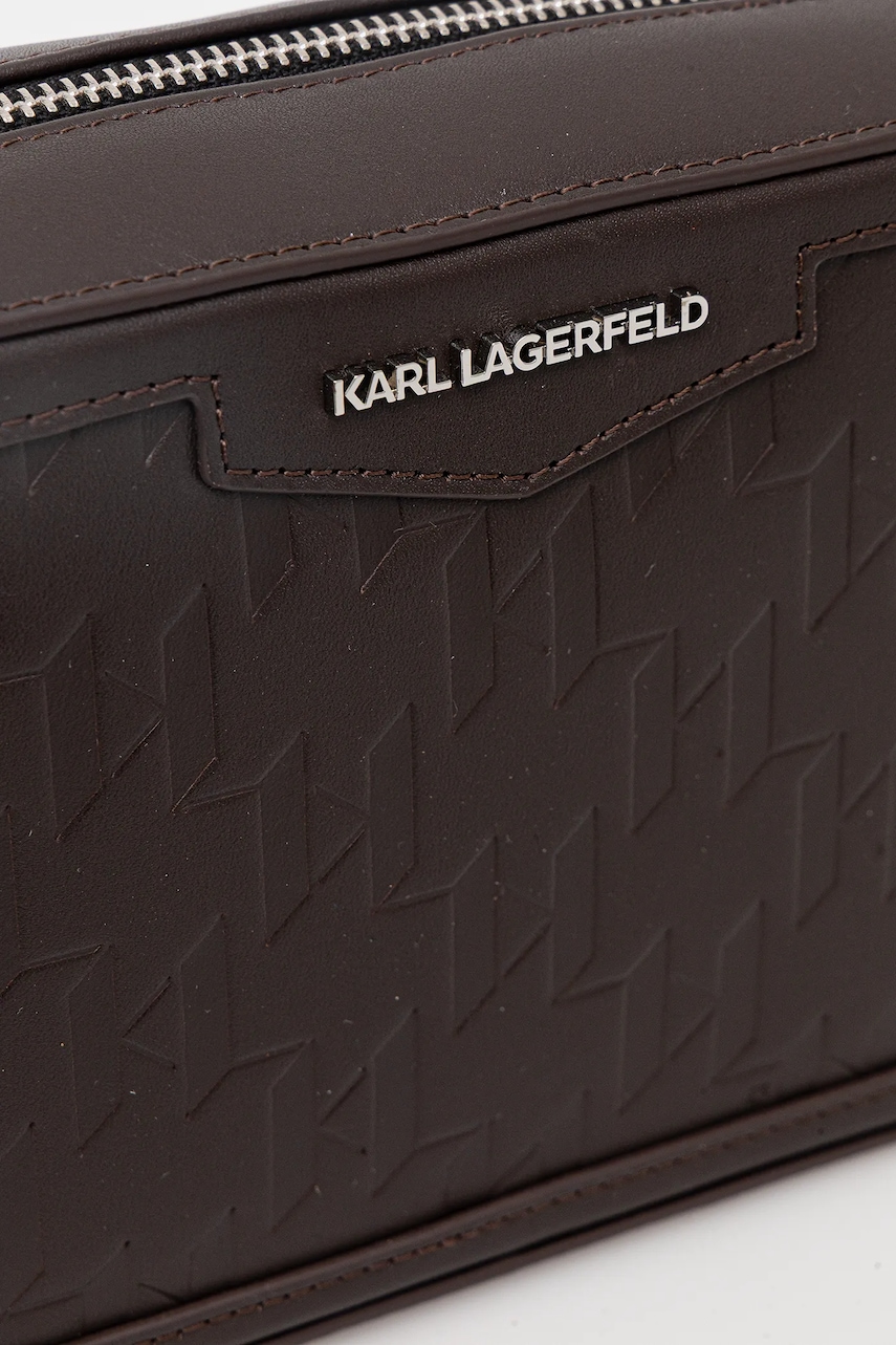 Кожена чанта през рамо Karl Lagerfeld K/LOOM