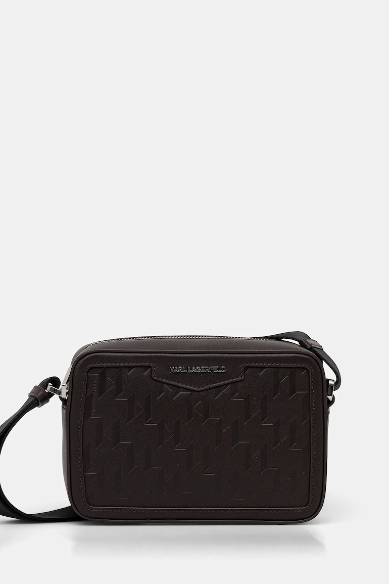 Кожена чанта през рамо Karl Lagerfeld K/LOOM