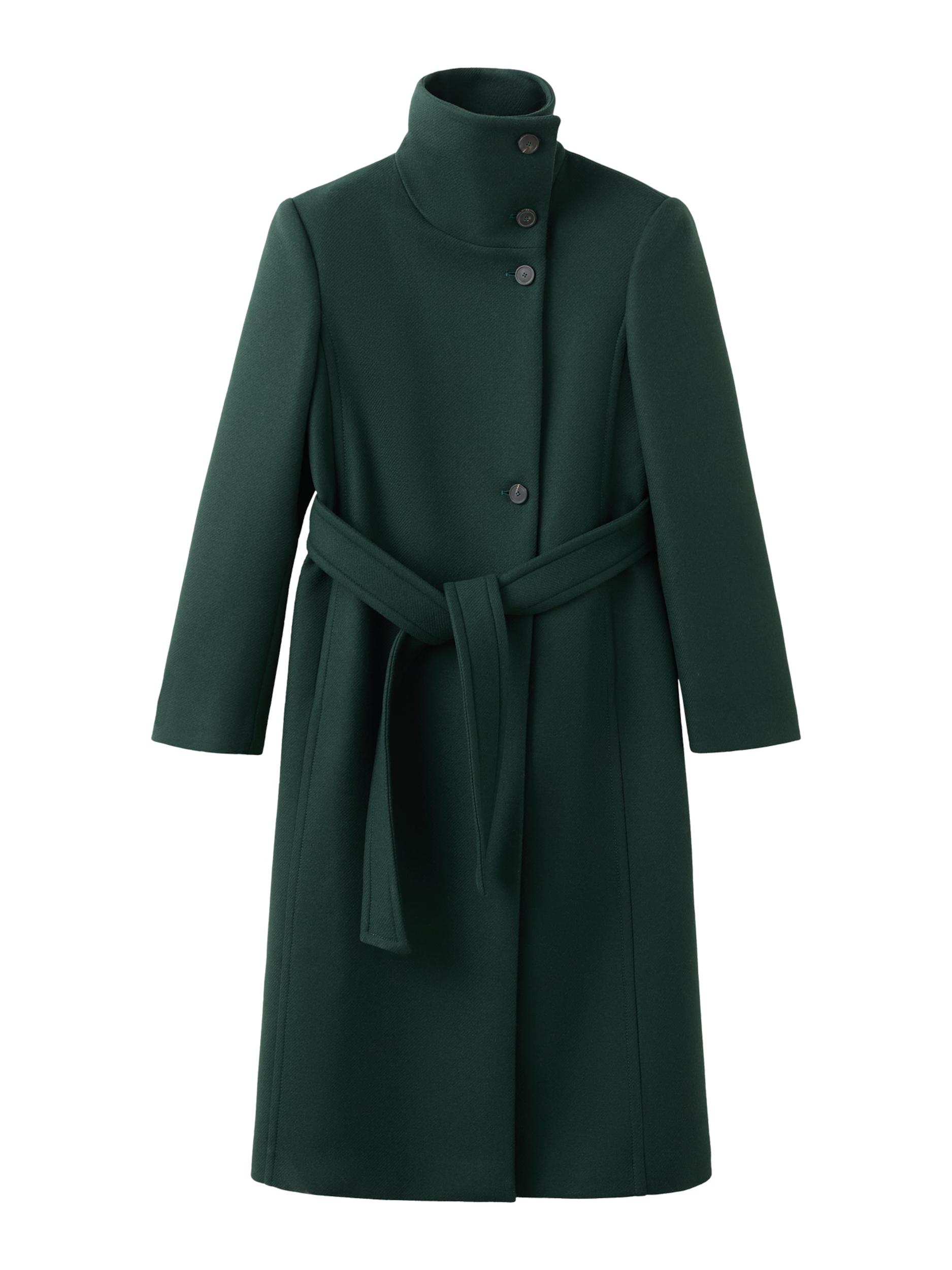 MANGO Зимно палто 'SIRENITA' тъмнозелено