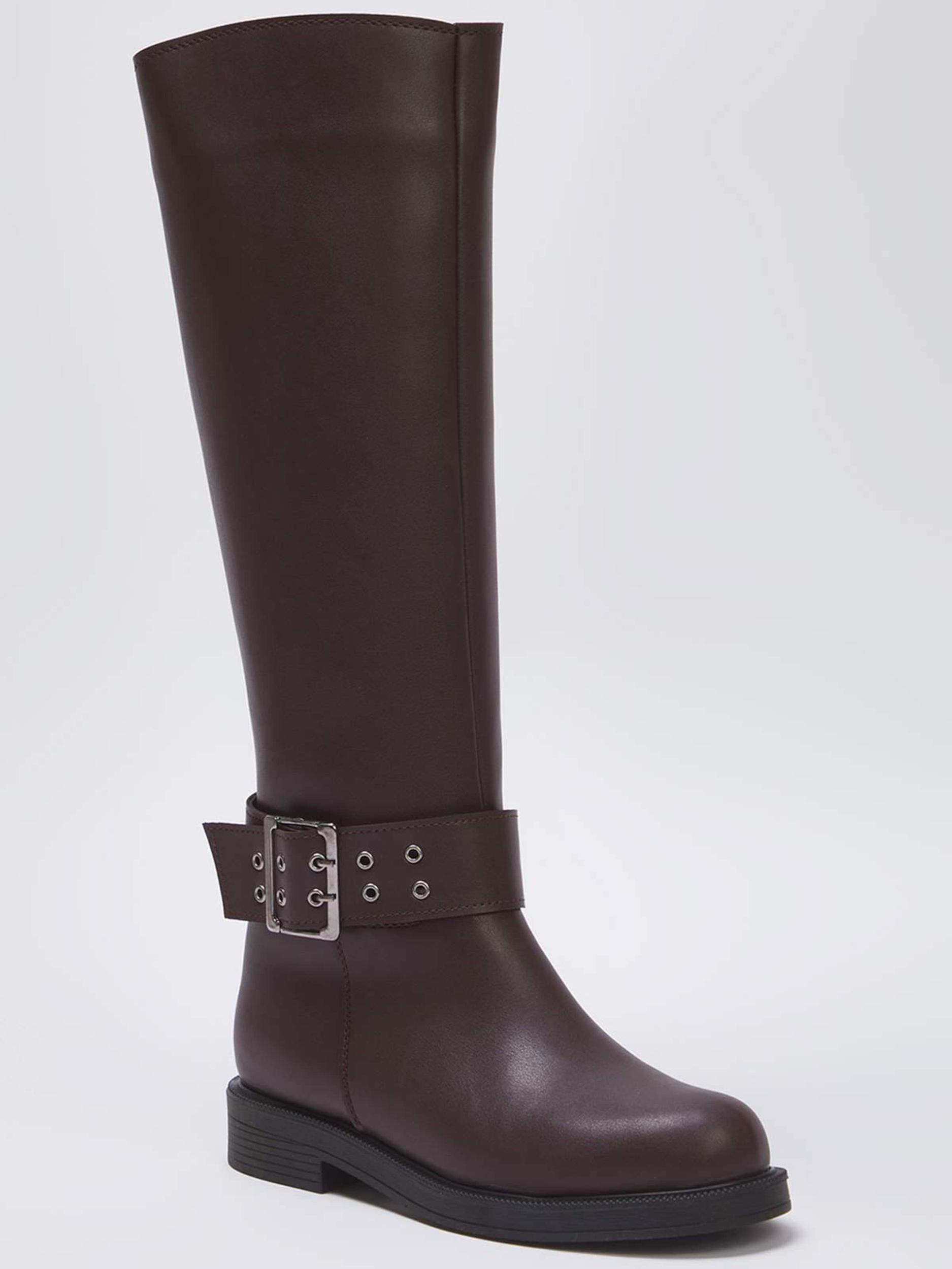 Trendyol Ботуши тъмнокафяво