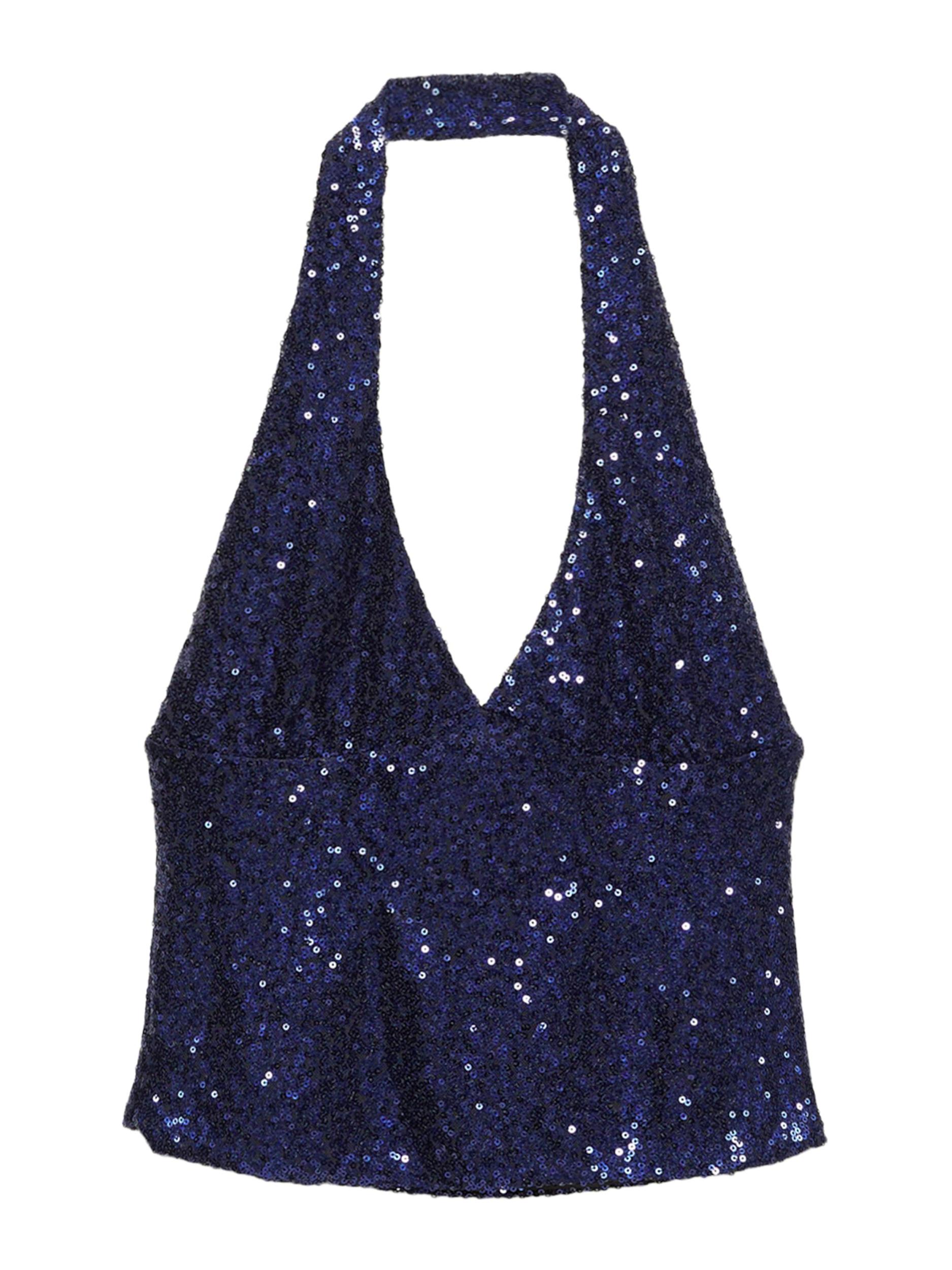 Pull&Bear Топ тъмносиньо