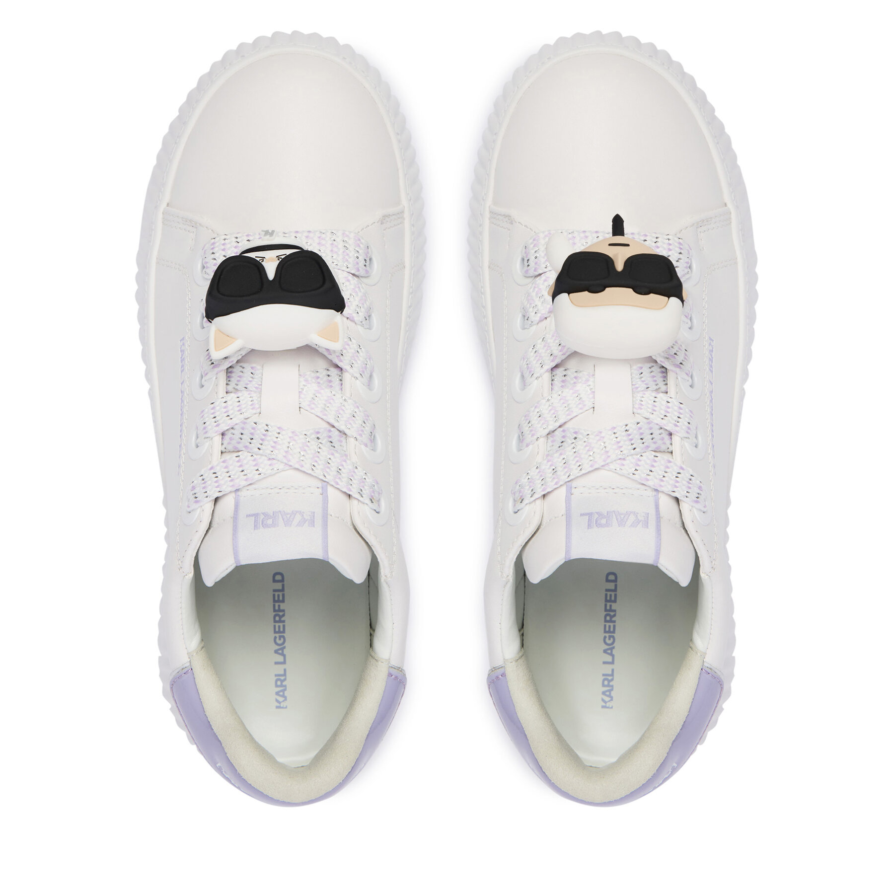 Сникърси KARL LAGERFELD Kreeper Lo KL42336T Екрю