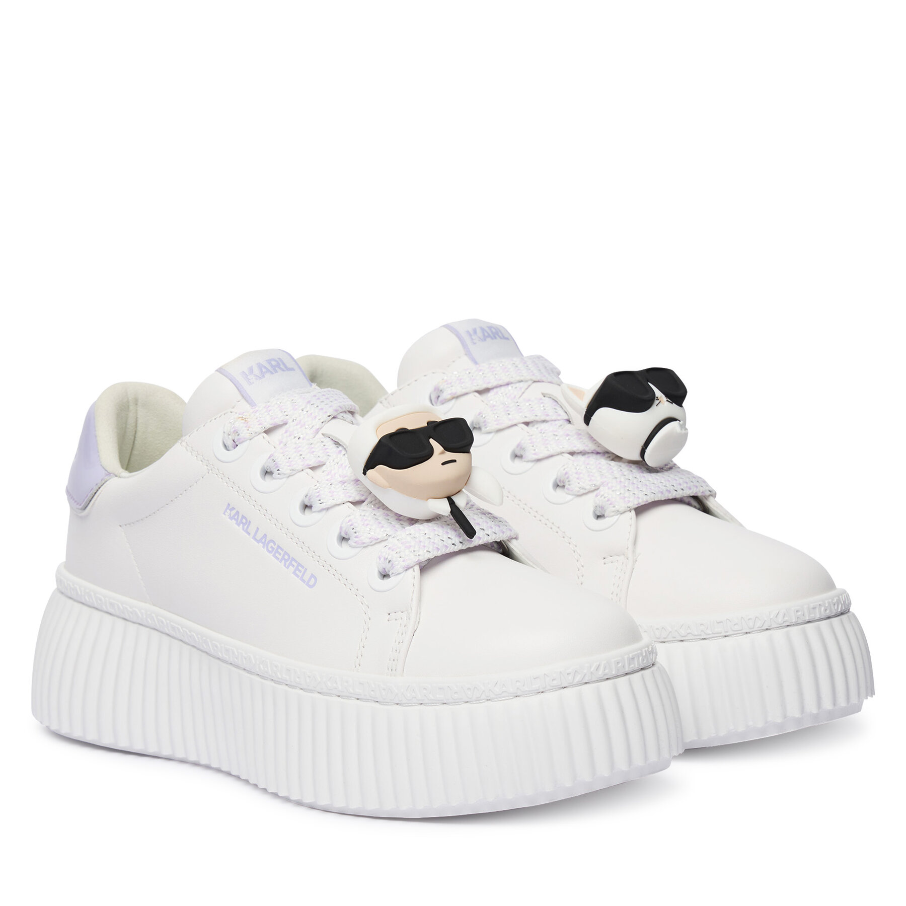 Сникърси KARL LAGERFELD Kreeper Lo KL42336T Екрю