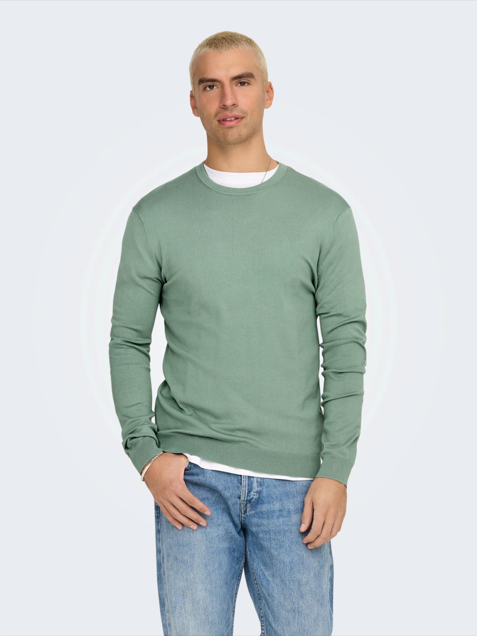 Only & Sons Пуловер 'ONSWYLER' ябълка