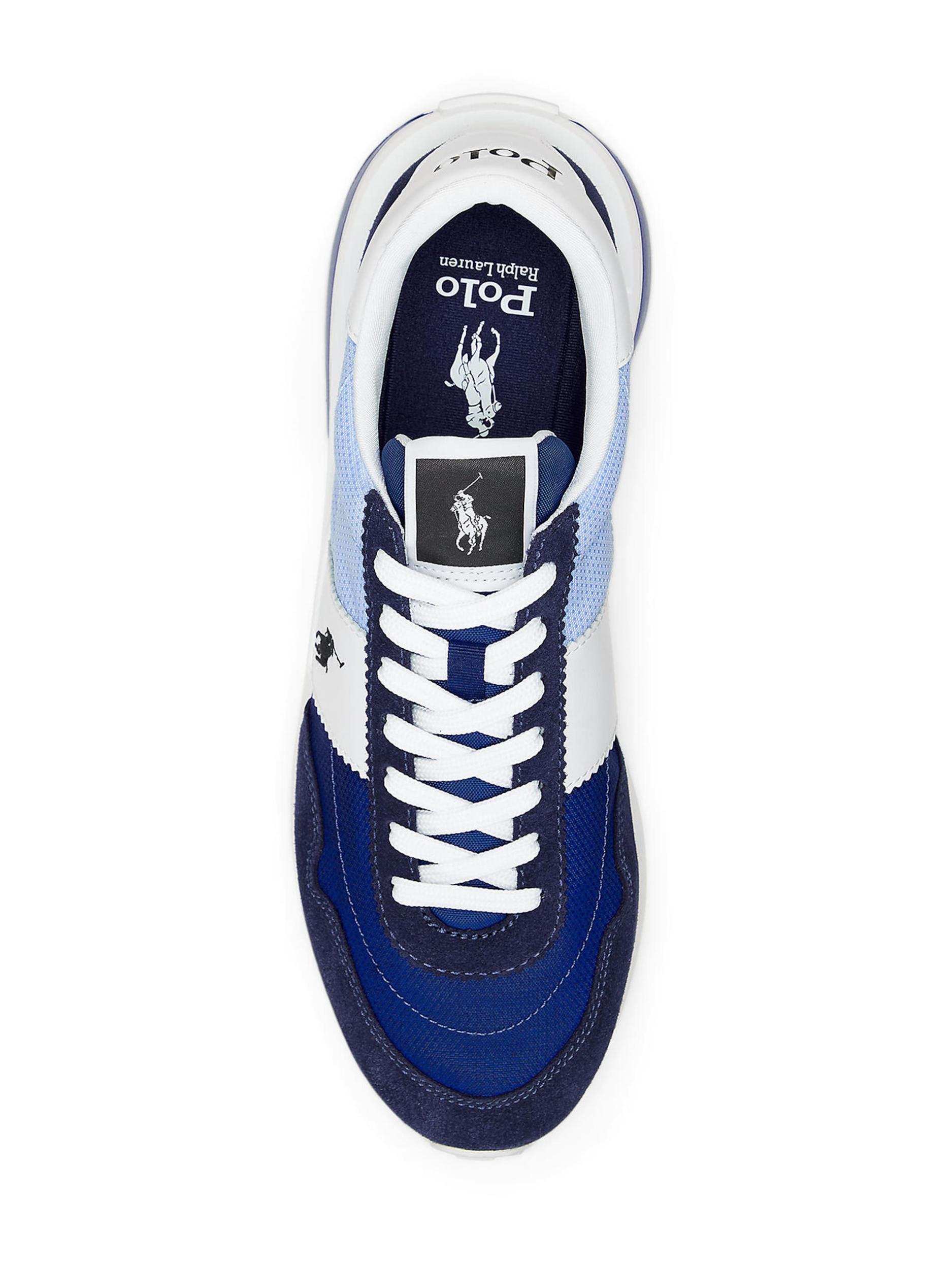 Polo Ralph Lauren Ниски маратонки 'TRAIN 89' нейви синьо / светлосиньо / черно / бяло