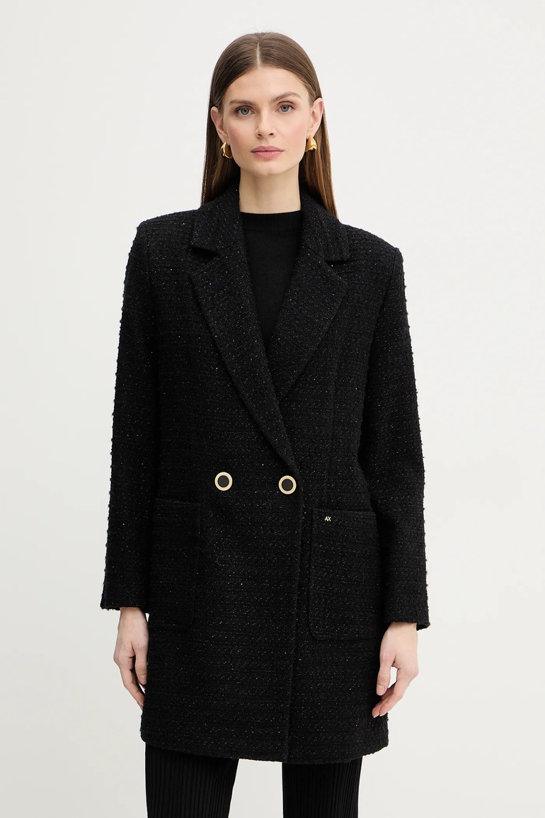 Палто с вълна Armani Exchange