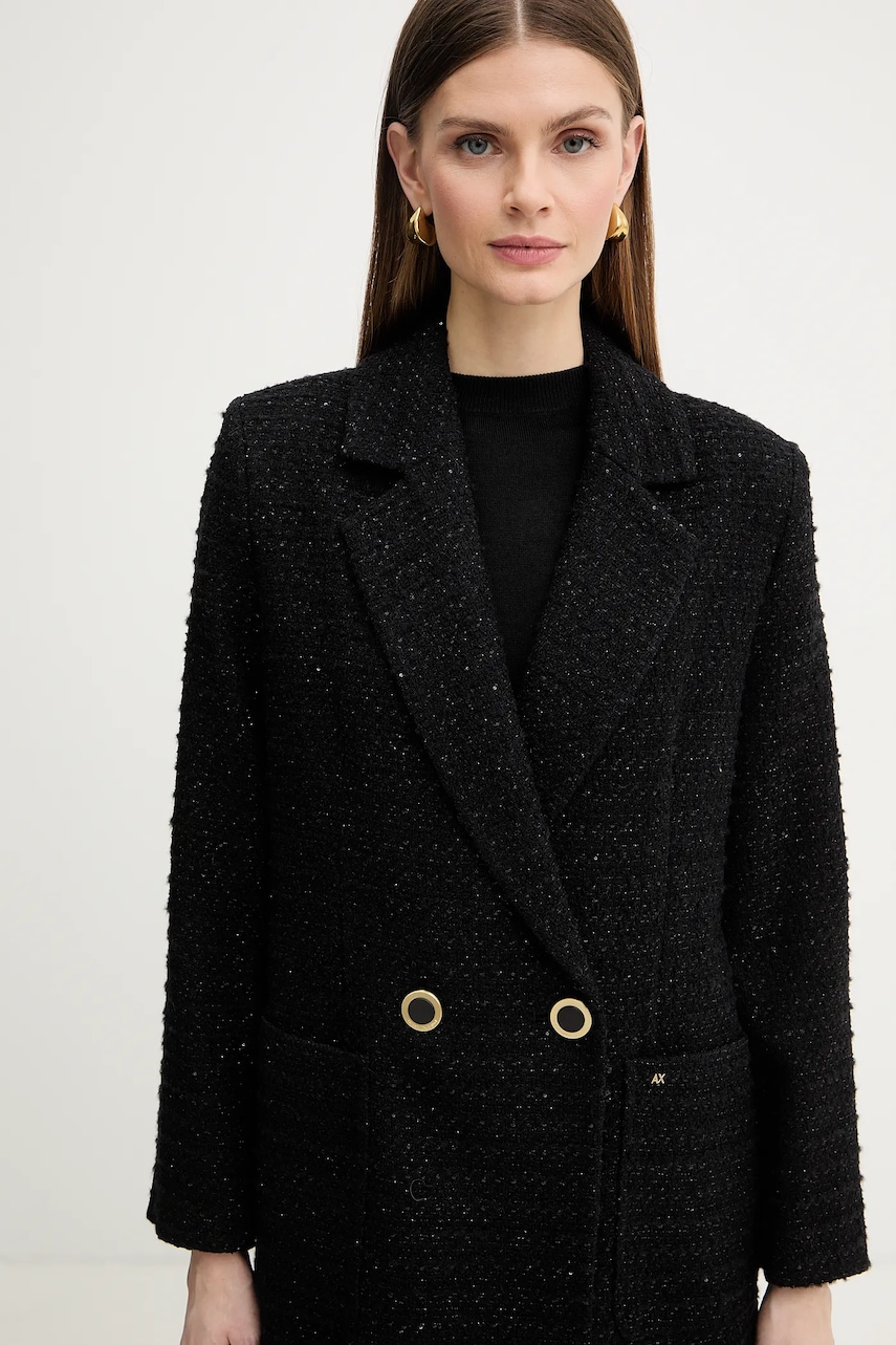 Палто с вълна Armani Exchange