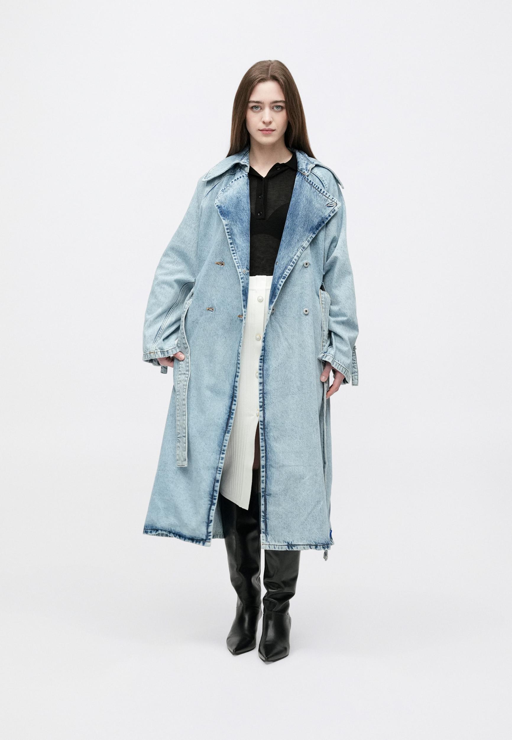 HUGO Преходно палто 'Garena_3_B' син деним