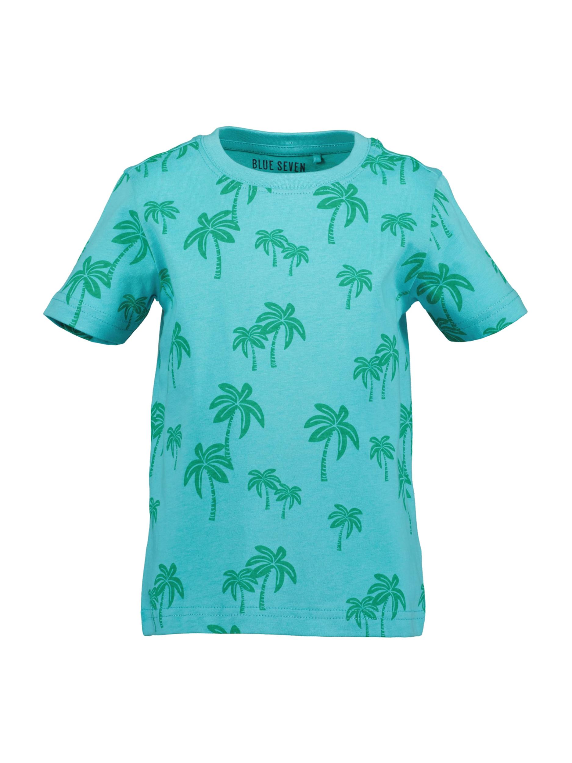 BLUE SEVEN Тениска кралско синьо / зелено