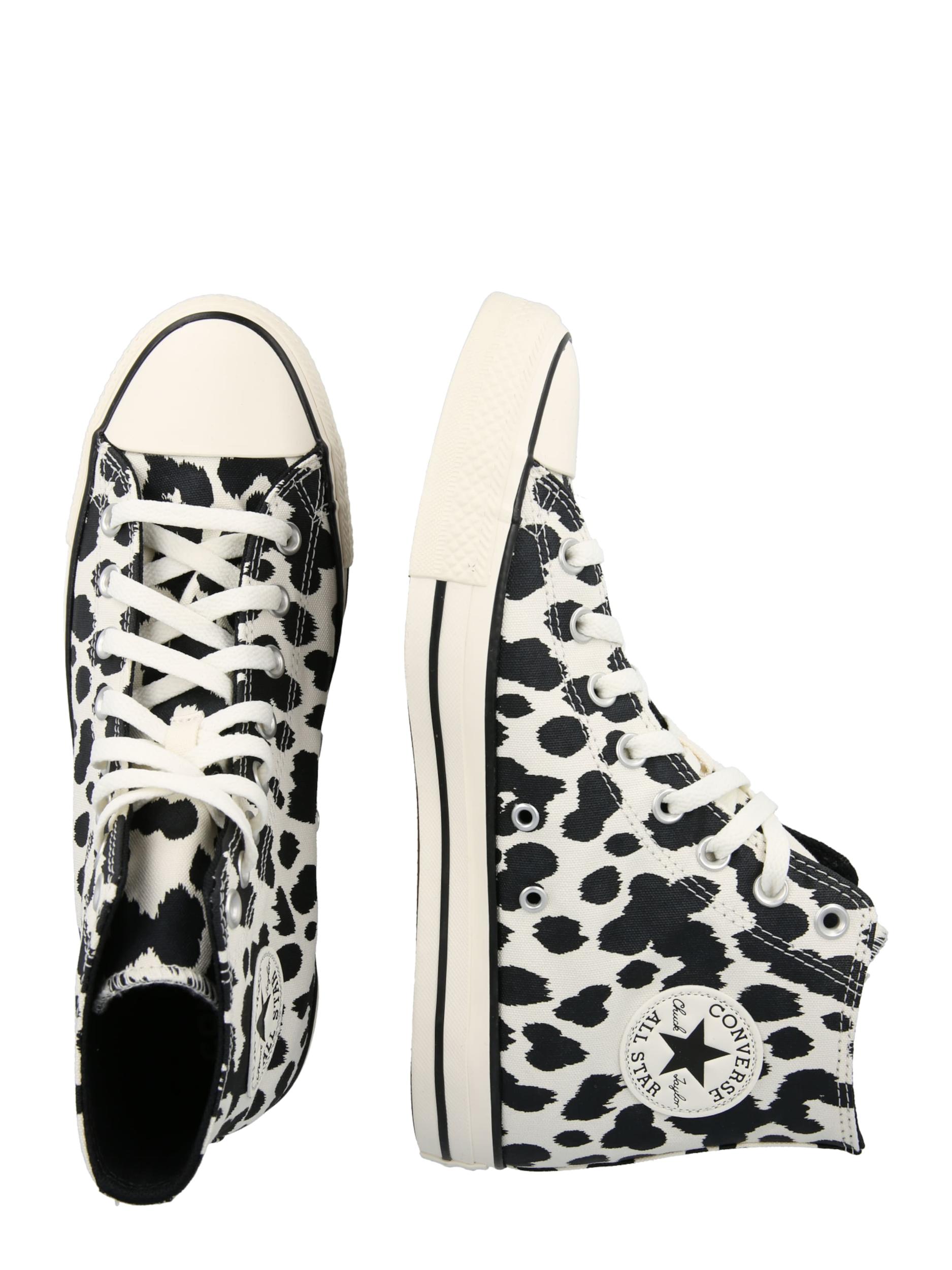 CONVERSE Високи маратонки 'CTAS' черно / мръсно бяло