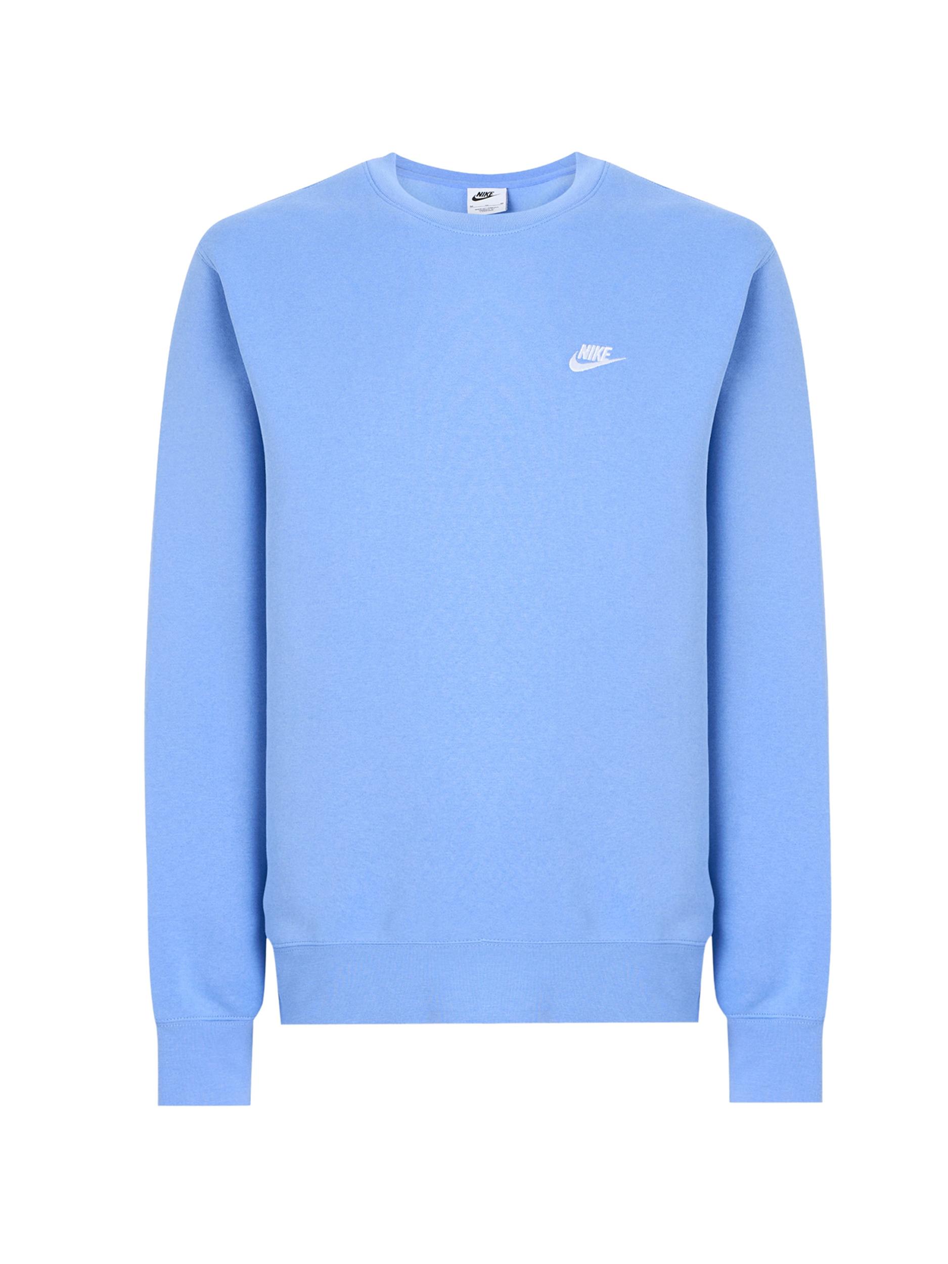 Nike Sportswear Суичър 'CLUB' кралско синьо / бяло