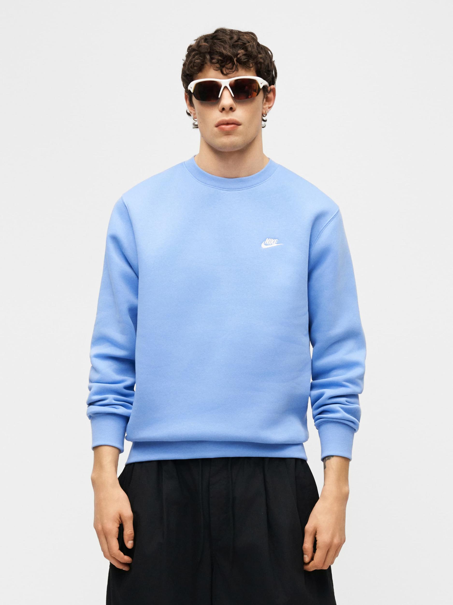 Nike Sportswear Суичър 'CLUB' кралско синьо / бяло