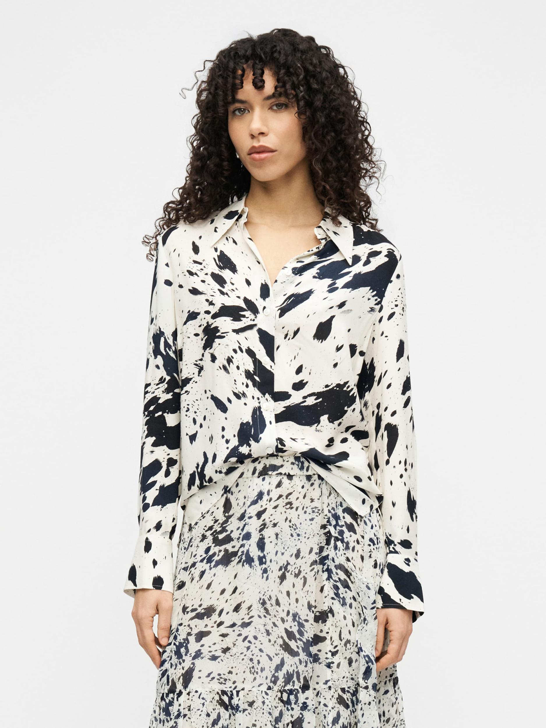 Lala Berlin Блуза 'Bea' черно / бяло