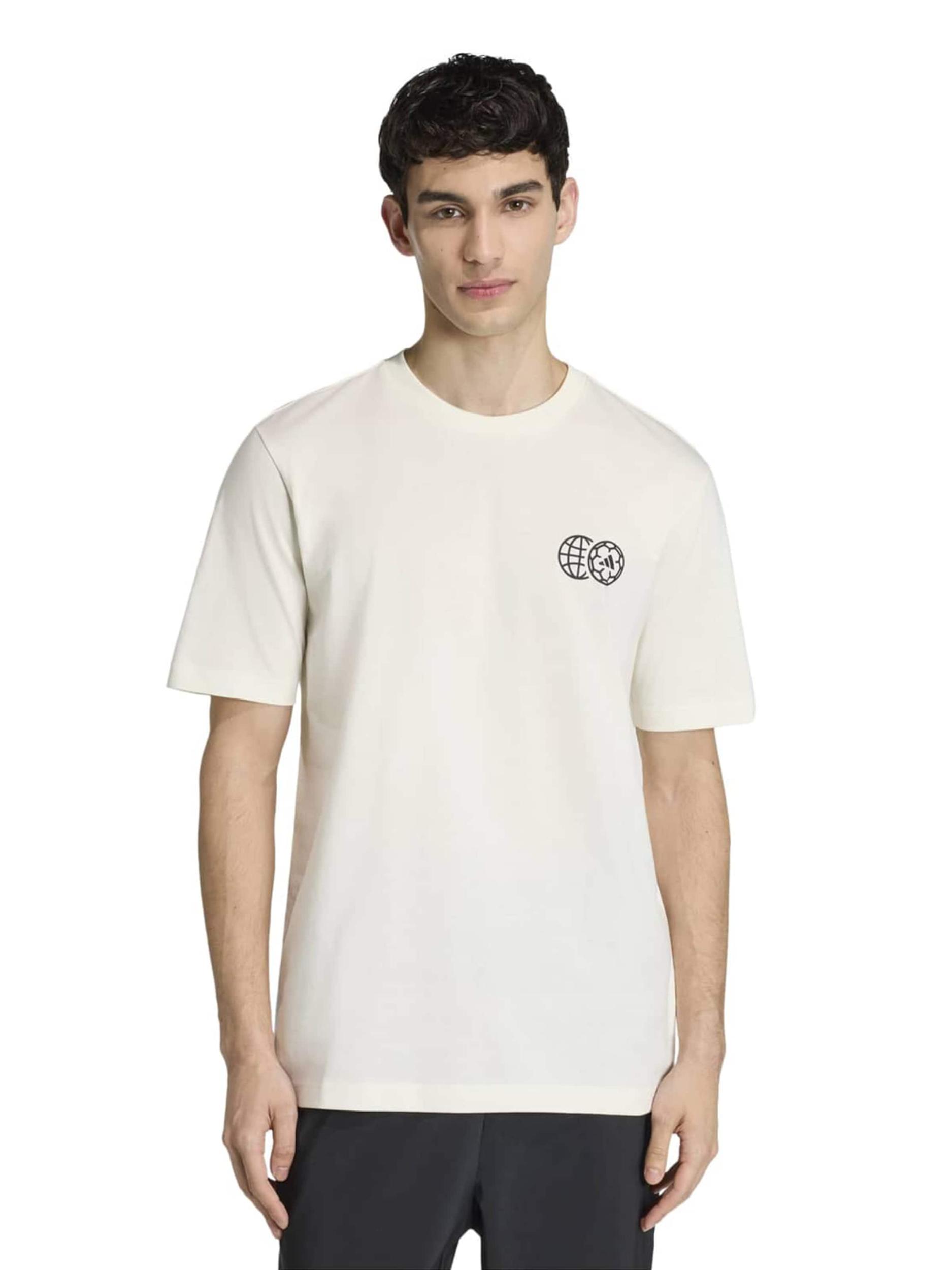 ADIDAS SPORTSWEAR Функционална тениска 'HOUSE OF TIRO NATIONS' зелено / червено / черно / мръсно бяло