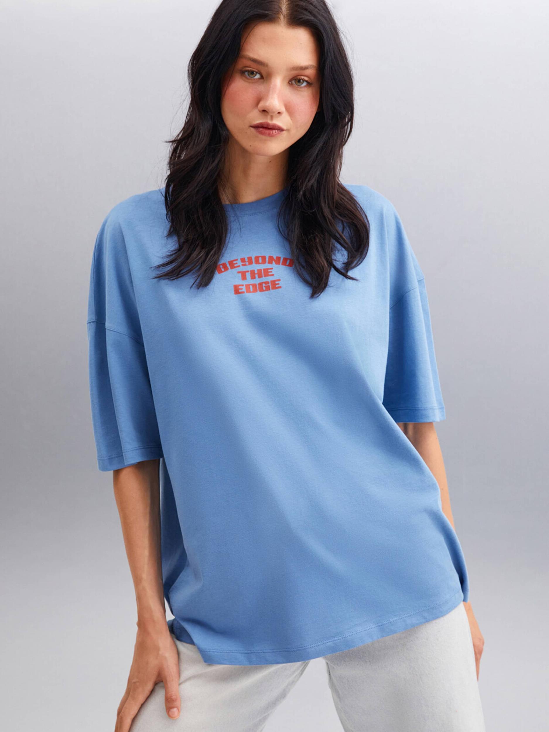 Grimelange Тениска кралско синьо / червено