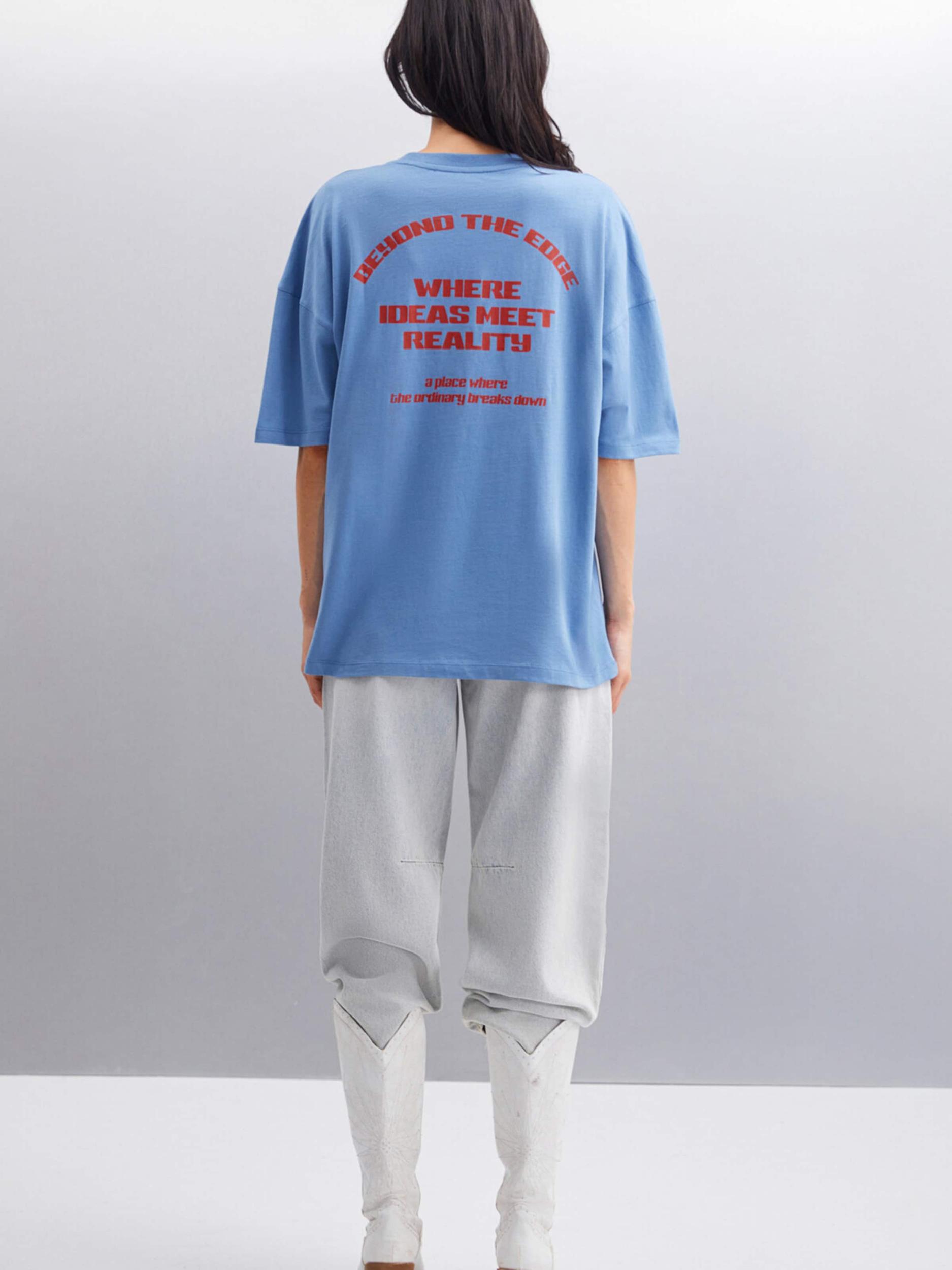 Grimelange Тениска кралско синьо / червено