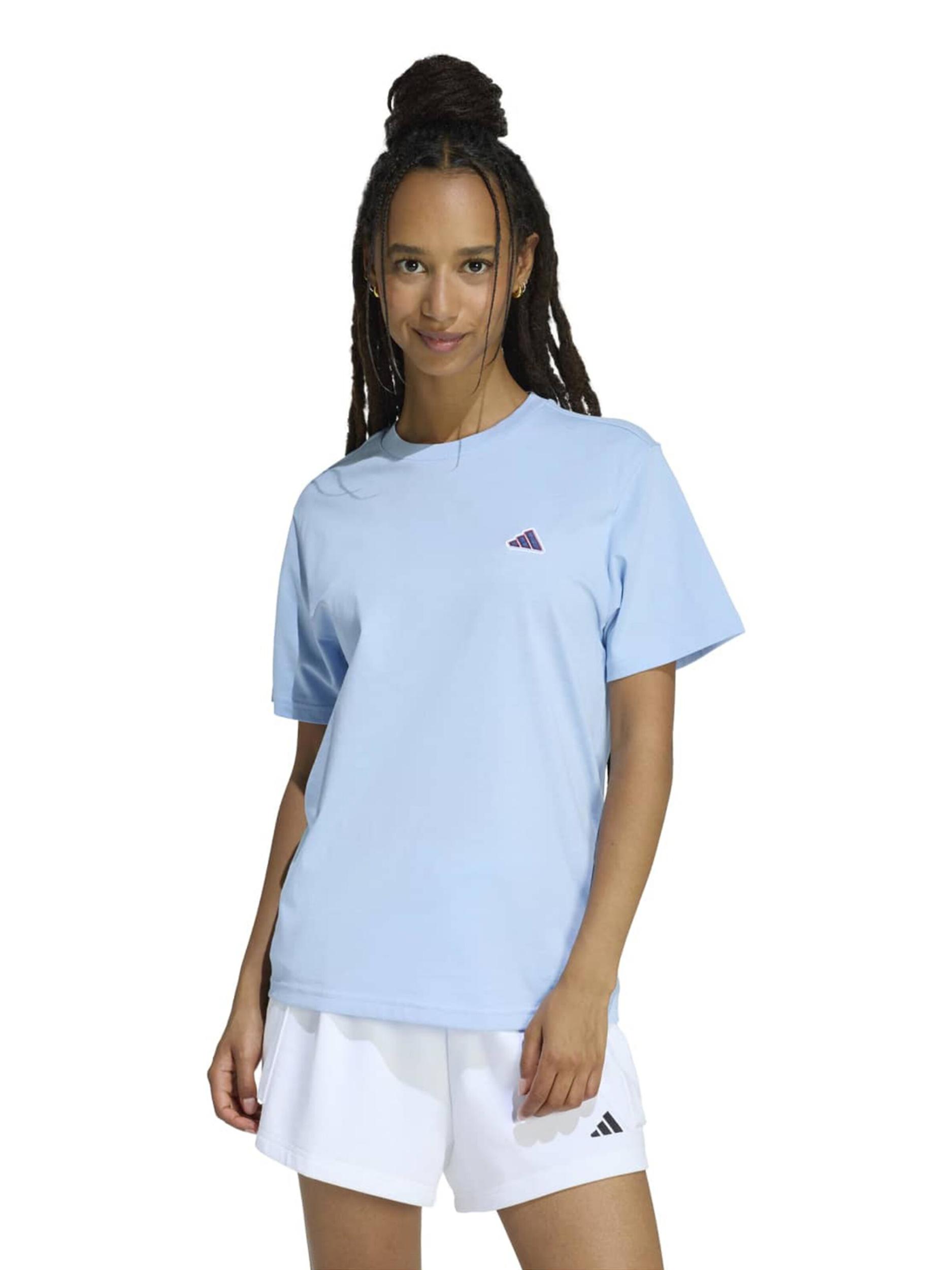 ADIDAS SPORTSWEAR Функционална тениска светлосиньо / червено