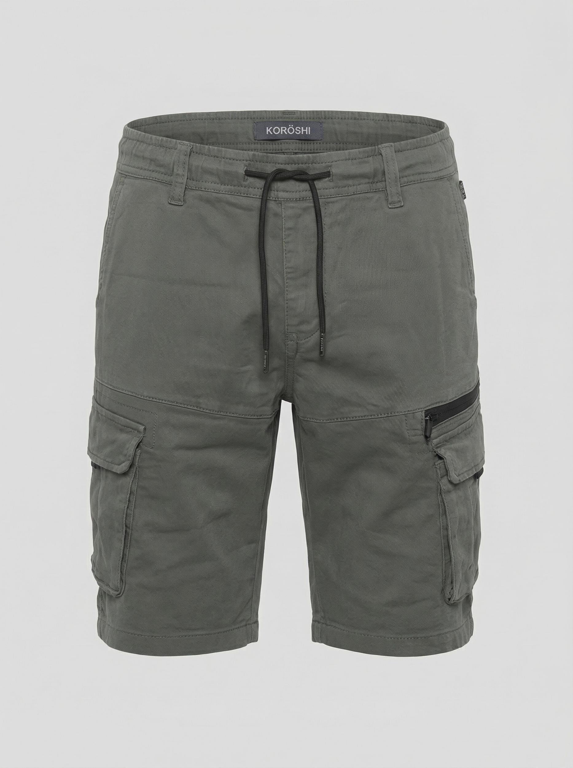 KOROSHI Карго панталон маслина
