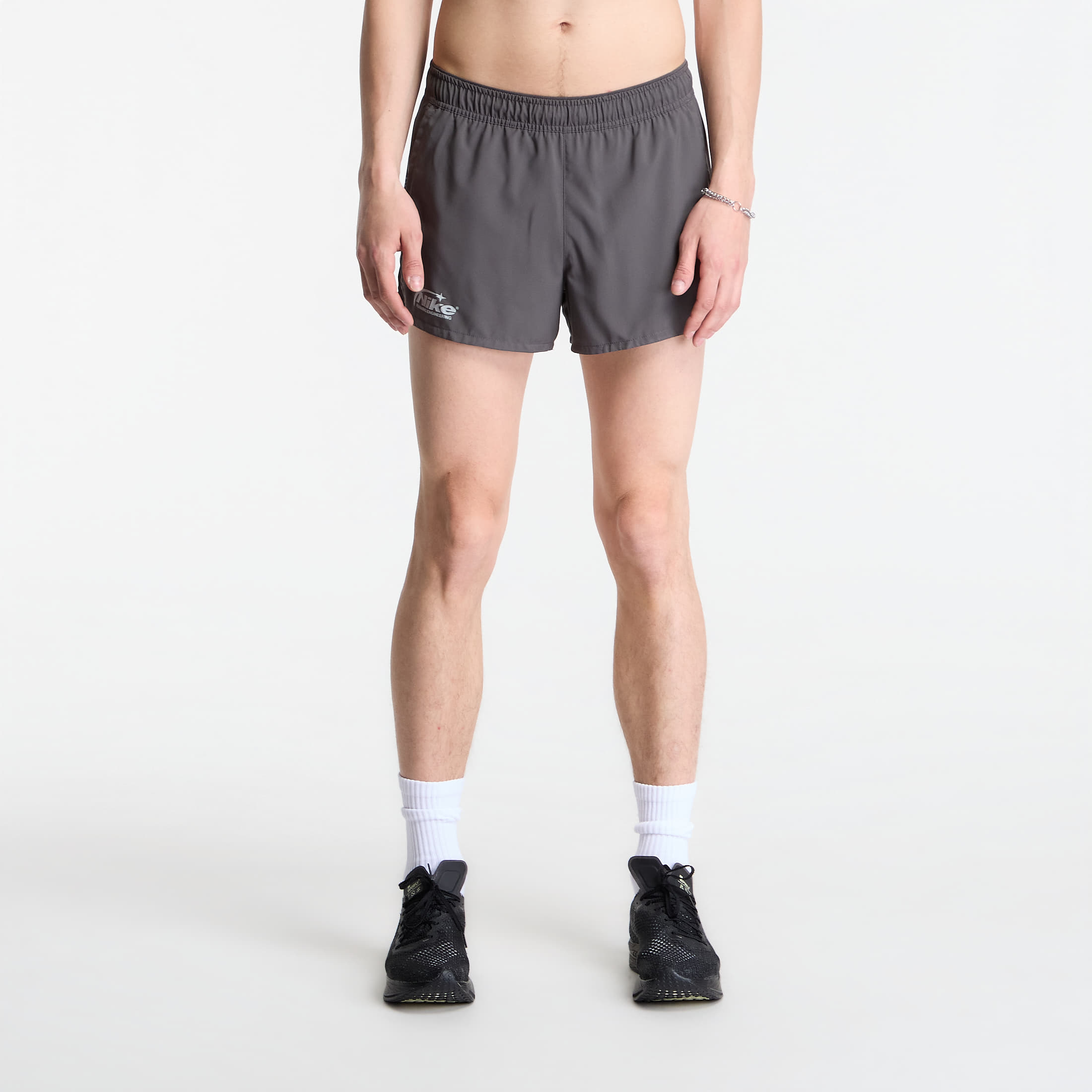 Къси панталони Nike Inline Disrupt Men's Dri-FIT 3" Brief-Lined Running Shorts Medium Ash/ Medium Ash/ Reflective Silv L