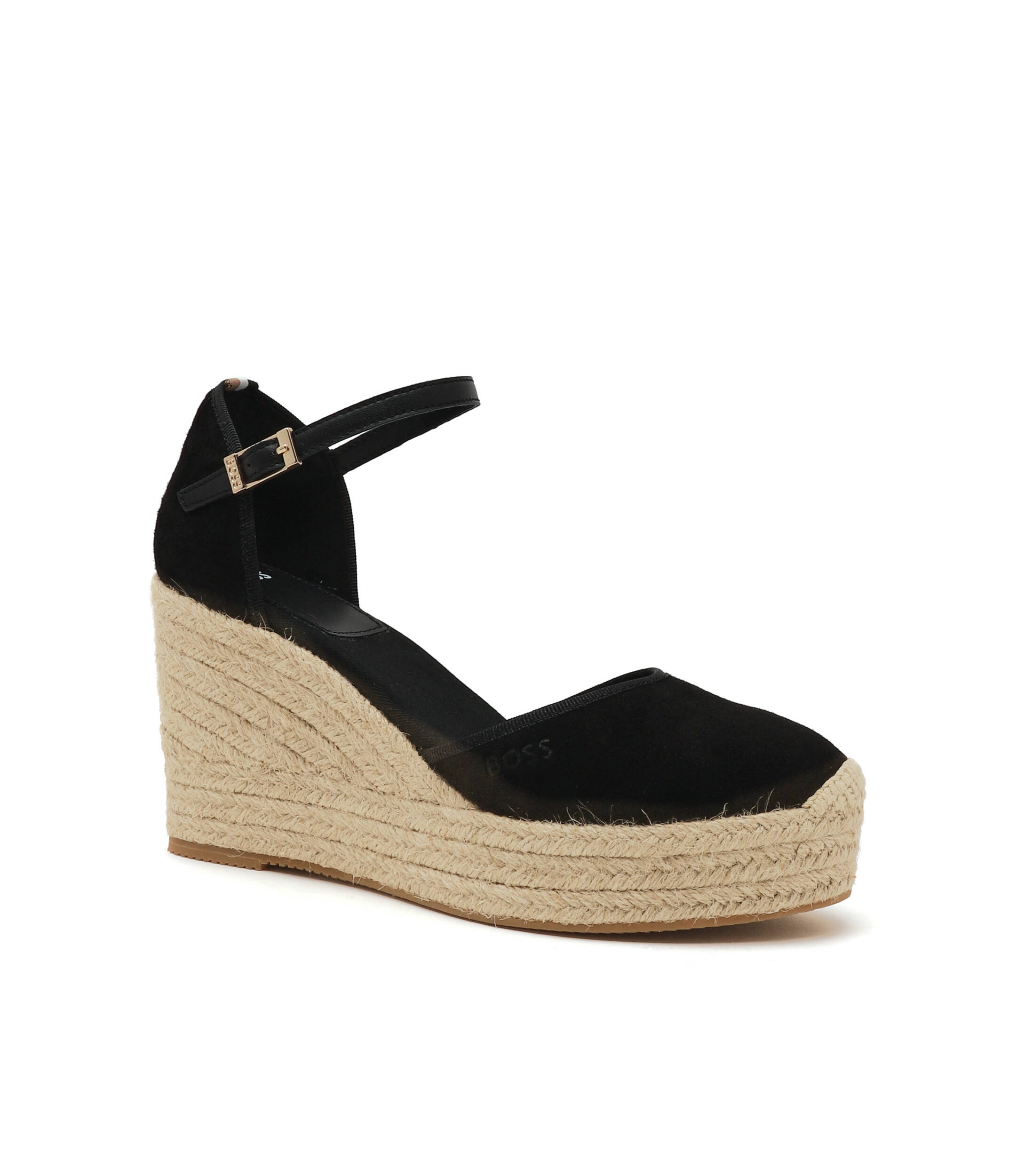 BOSS BLACK Кожени обувки на платформа madeira_wedge