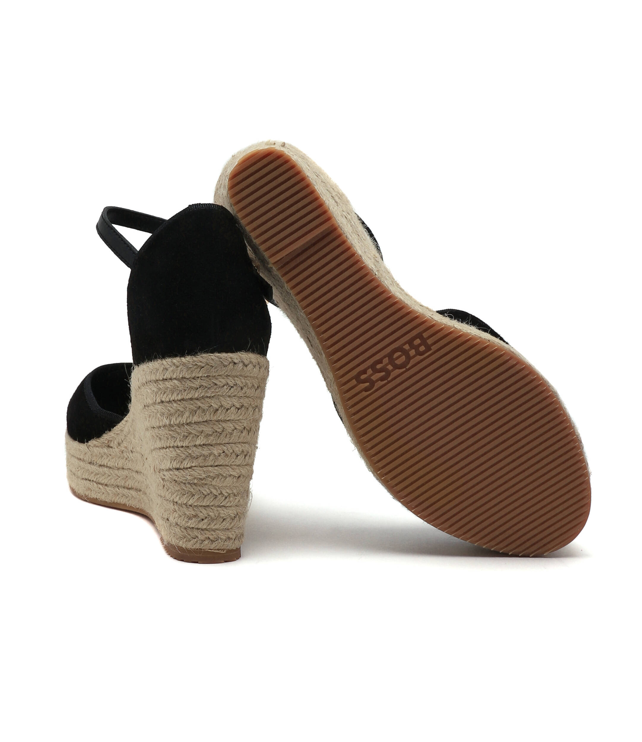 BOSS BLACK Кожени обувки на платформа madeira_wedge