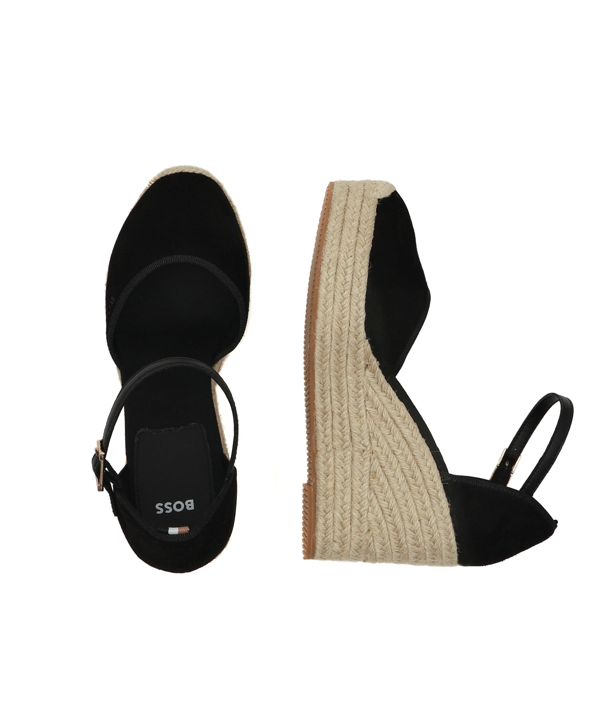 BOSS BLACK Кожени обувки на платформа madeira_wedge