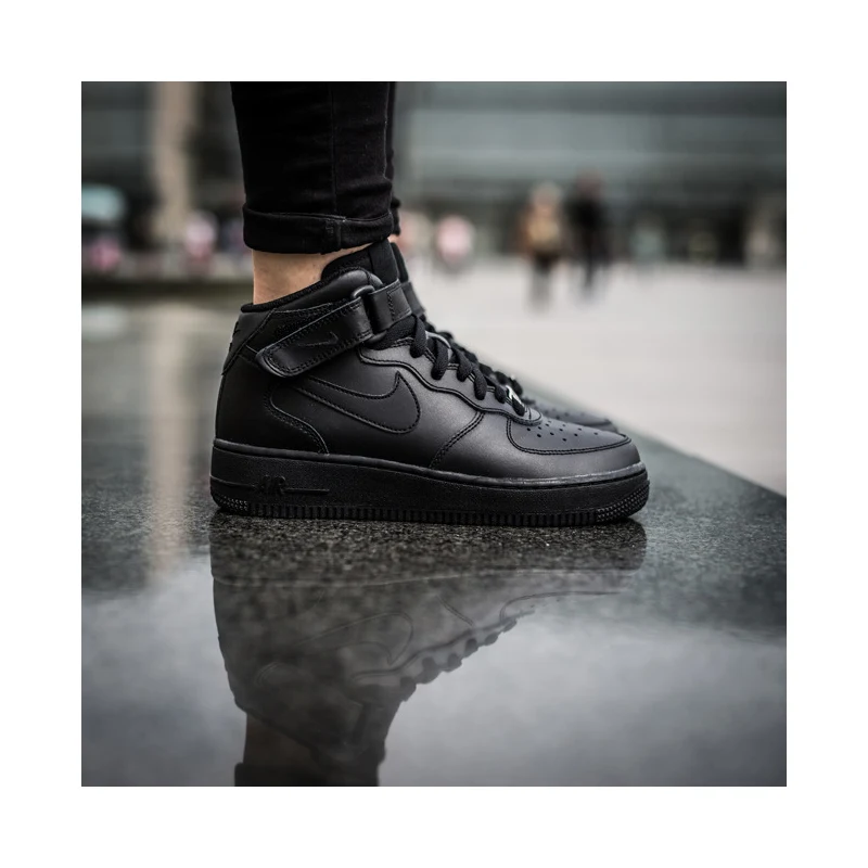 Nike Air Force 1 MID GS Black 314195-004 