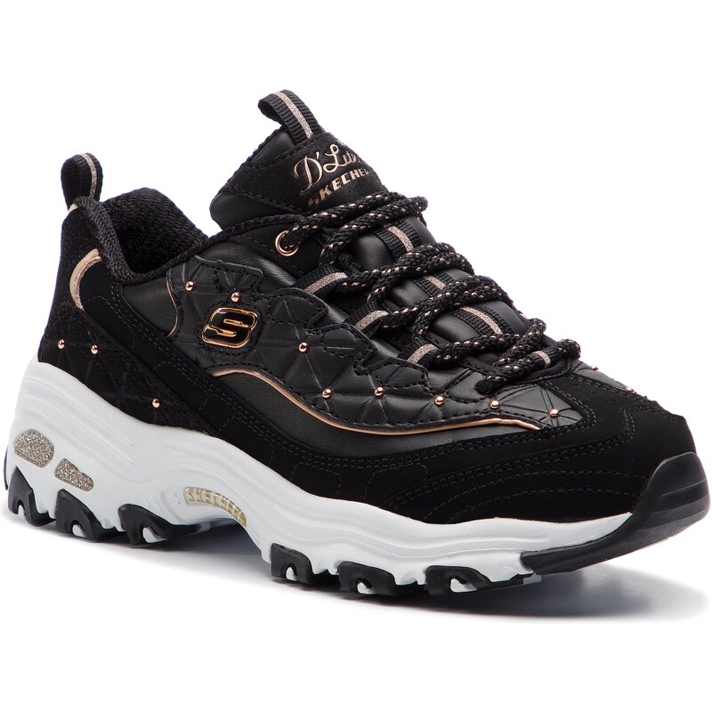 SKECHERS D lites Glamour Feels 13087 BKRG Black Rose