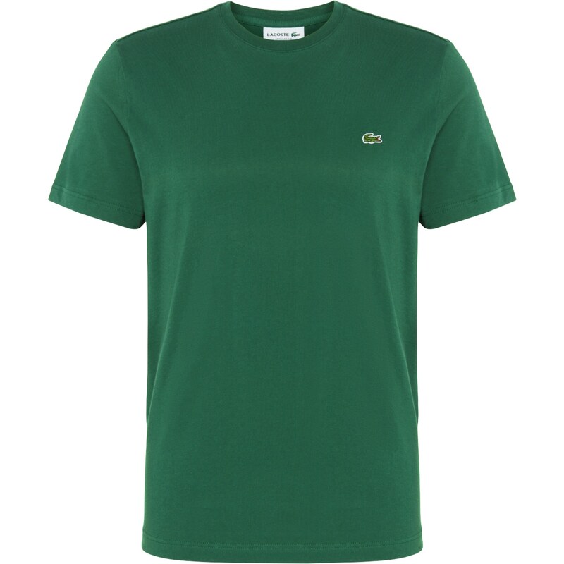LACOSTE Тениска зелено / червено / черно / бяло