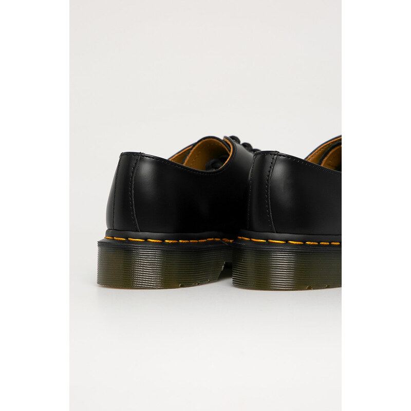Кожени половинки обувки Dr. Martens 1461 в черно с равна подметка 11838002