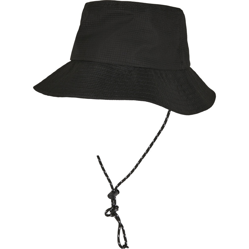Urban Classics Шапка идиотка с връзка в черен цвят Adjustable Flexfit Bucket Hat