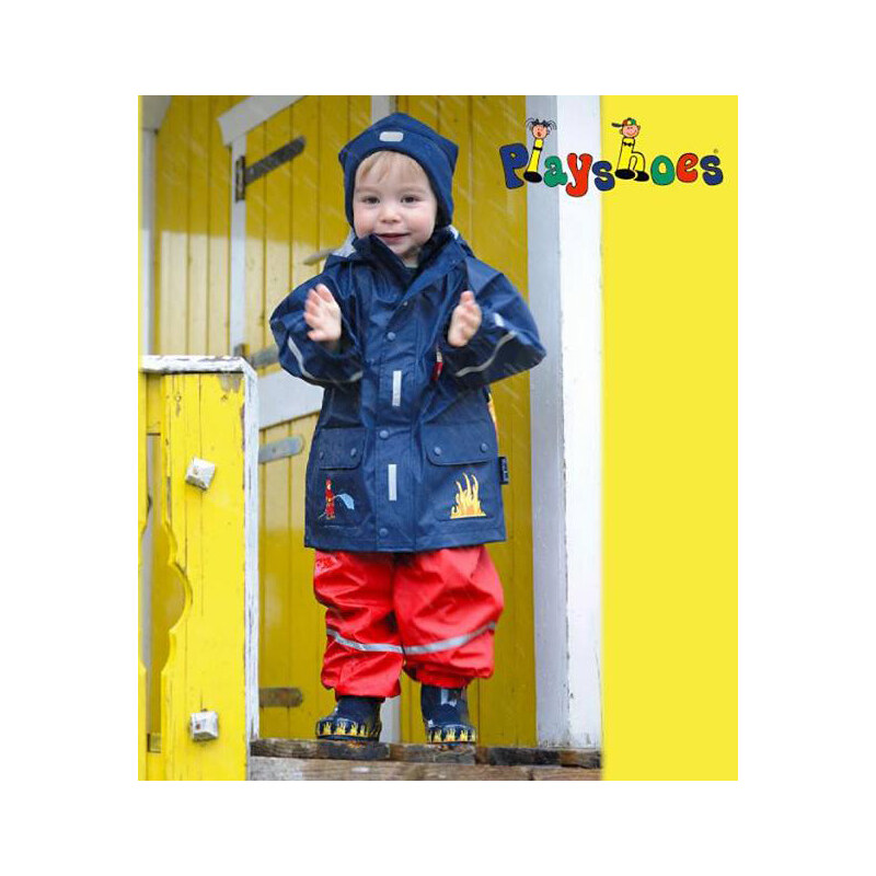 Playshoes Германия Детски дъждобран Пожарна в сет 5