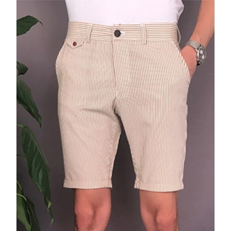 INPOOL Мъжки къси панталони райе с джобове