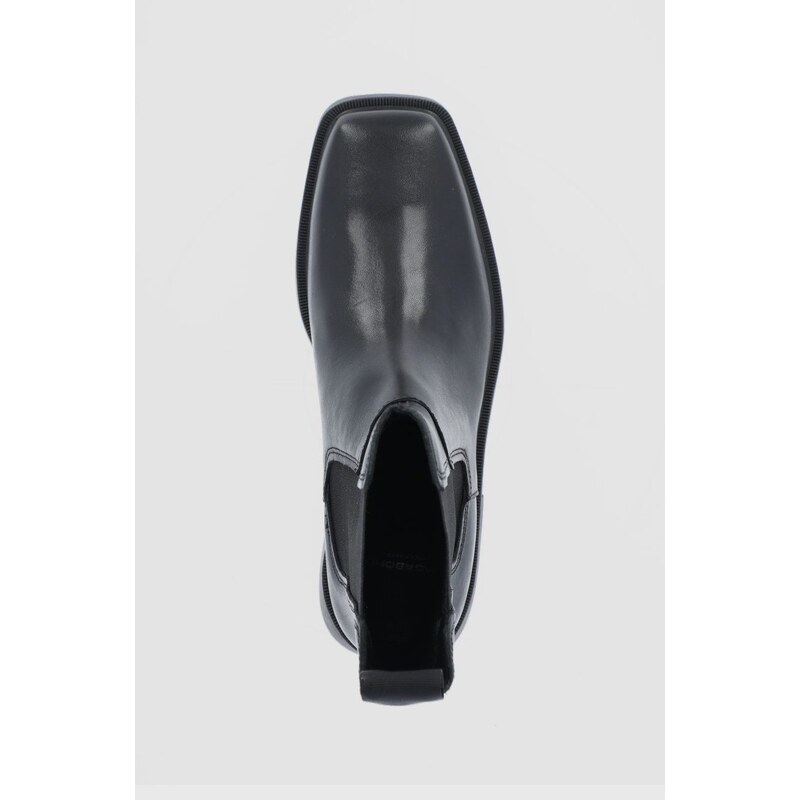 Кожени боти челси Vagabond Shoemakers Jillian в черно с равна подметка