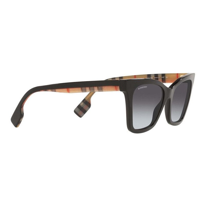 Слънчеви очила Burberry ELSA дамски в черно 0BE4346