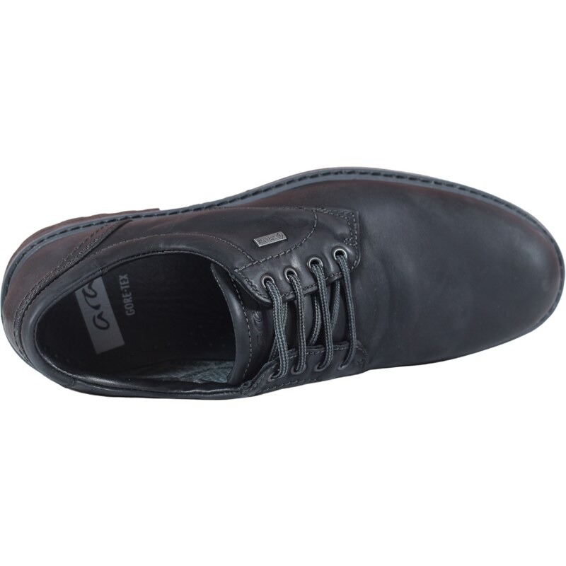 Ara shoes Мъжки обувки Ara с връзки естествена кожа черни GORE-TEX НЕПРОМОКАЕМИ