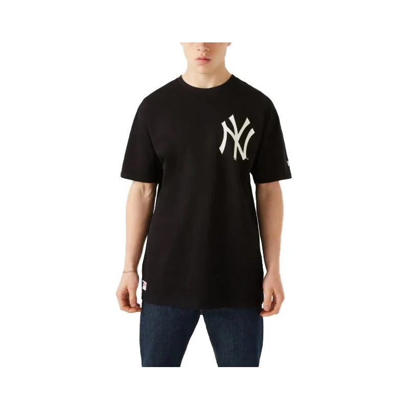 New Era NY Yankees Oversized Big Logo T-Shirt FBLK - Black